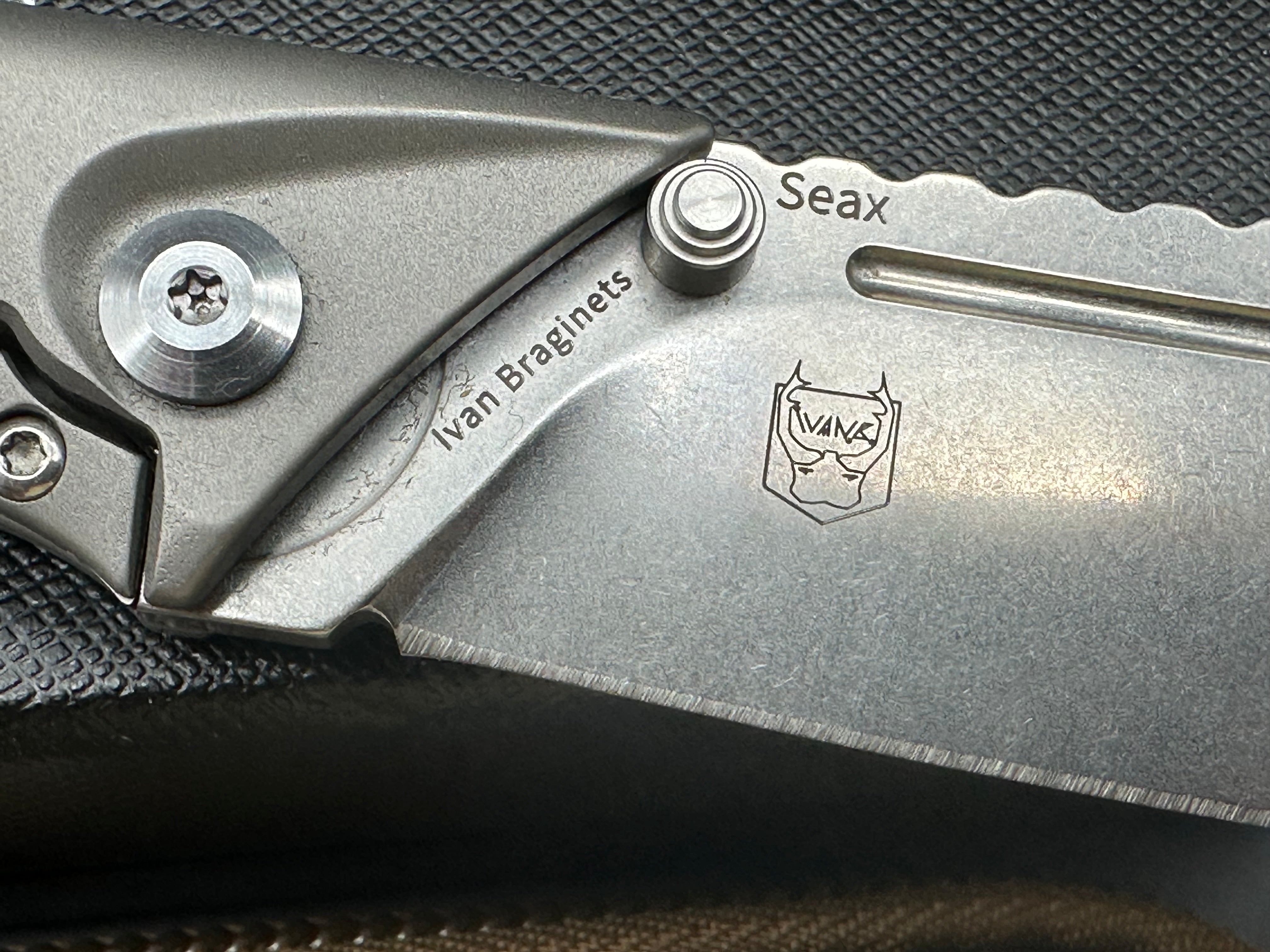 Kizer Seax prototype knife