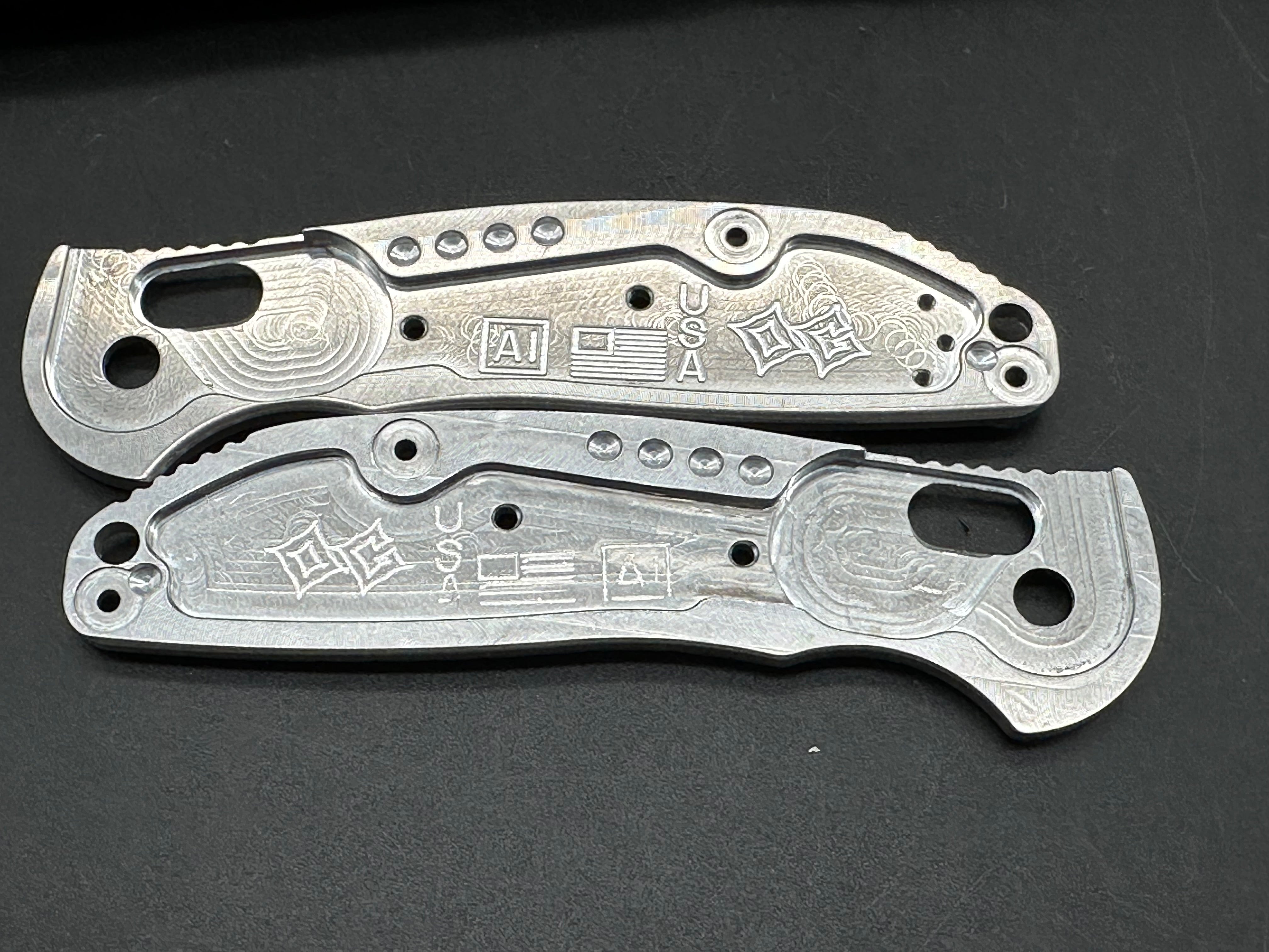 Hogue Doug Ritter Mini RSK with original goat scales aluminum