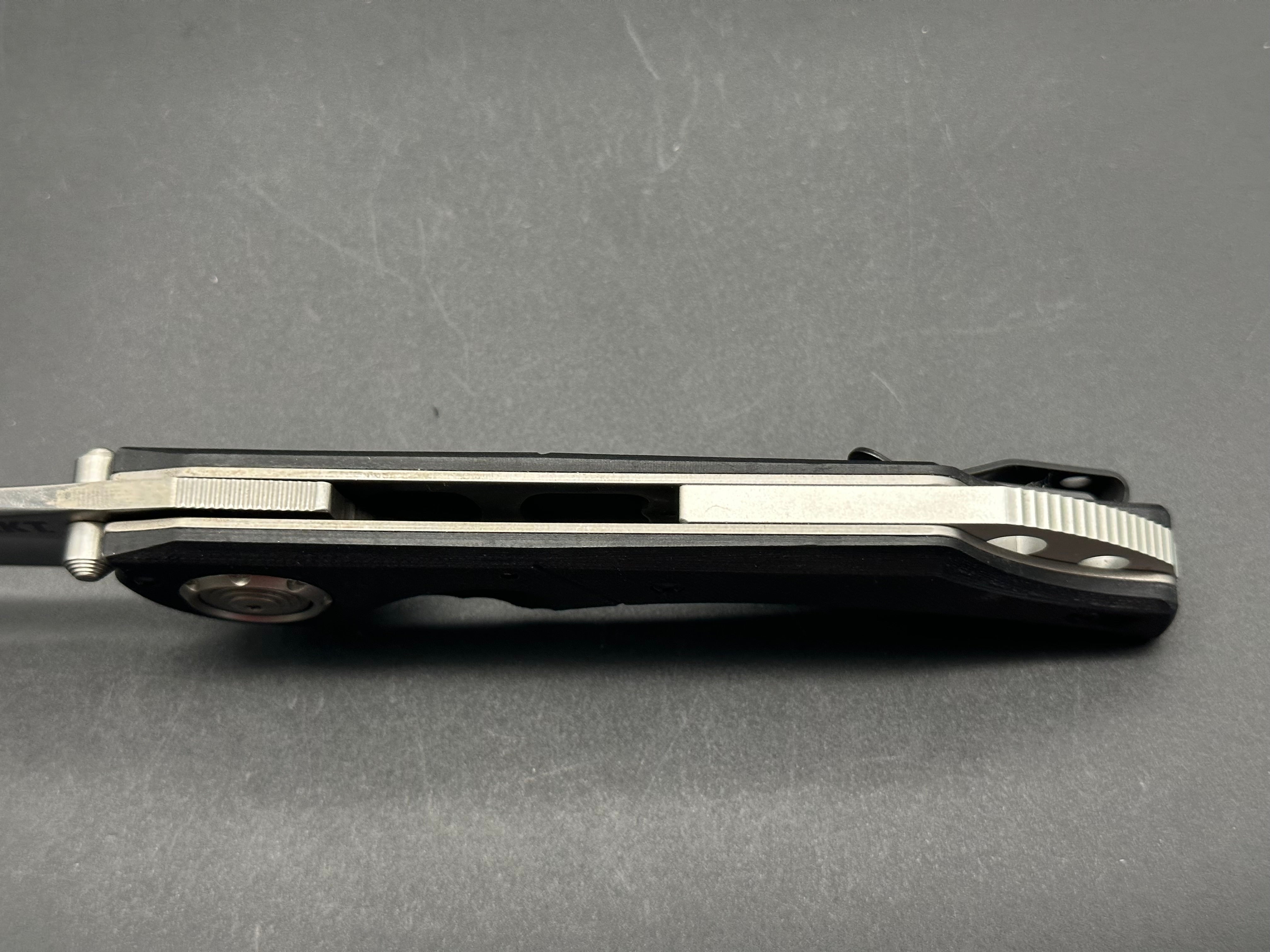 CRKT Seismic Deadbolt Lock Knife Black G-10 (3.9" Satin) 5401