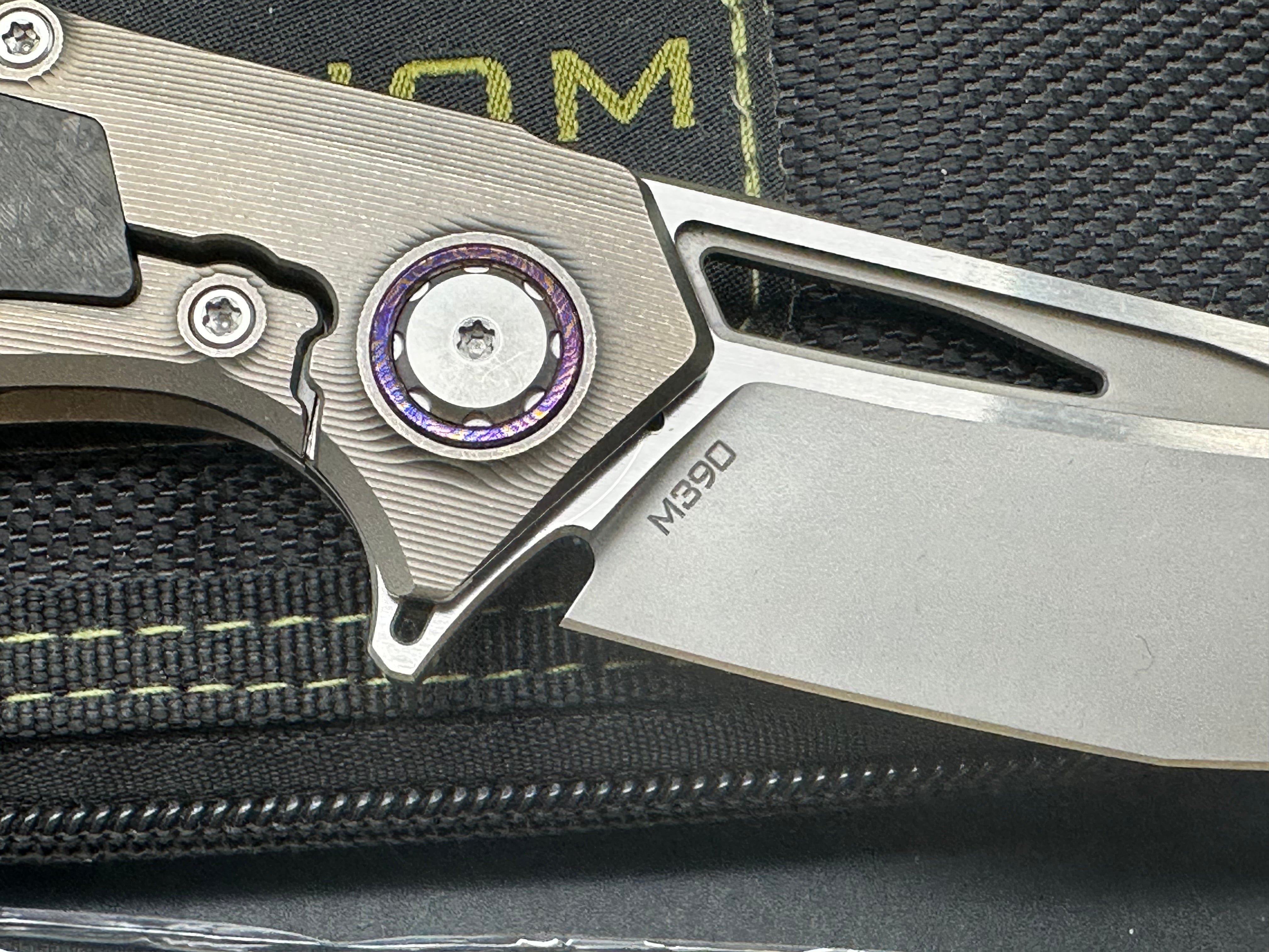 Venom Knives Maverick Titanium Carbon Fiber M390 Folder