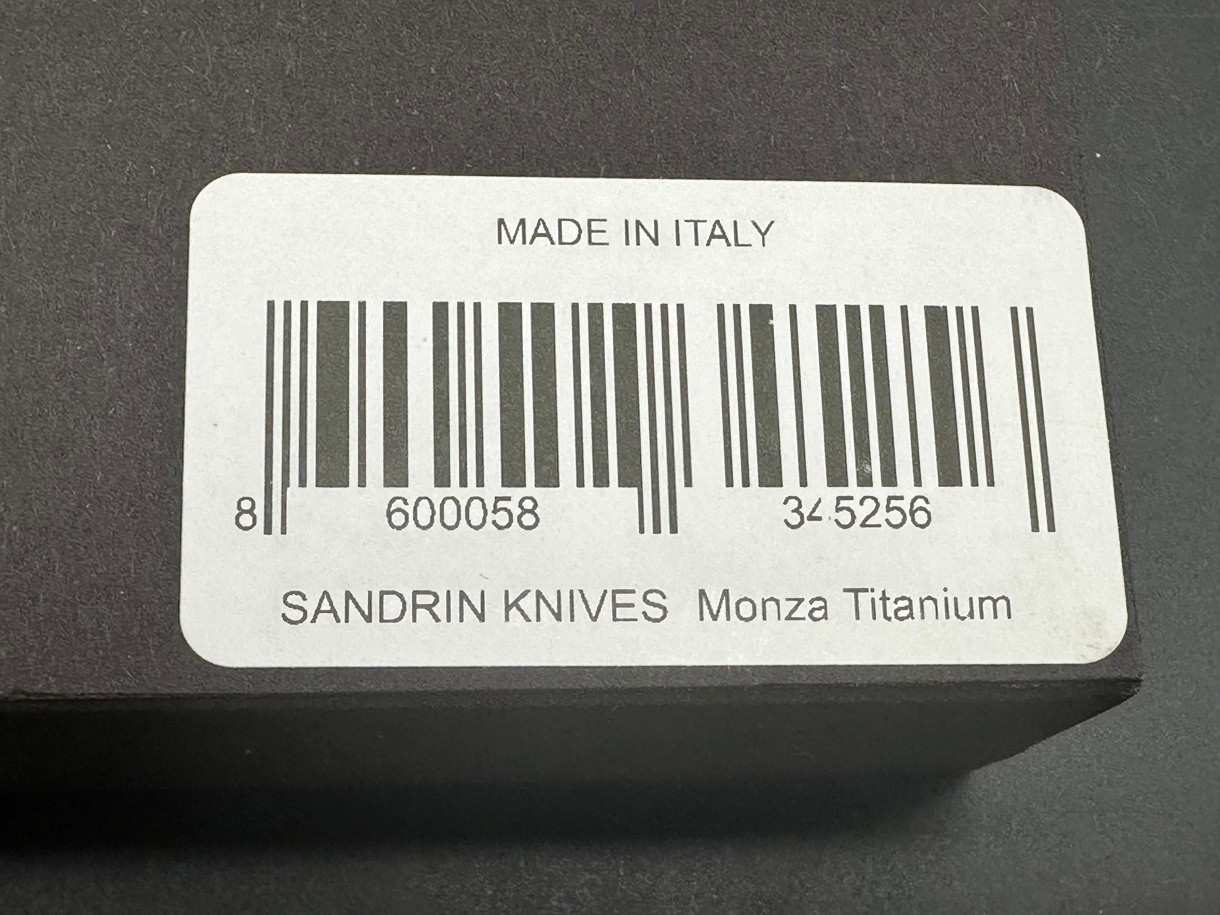 Sandrin Knives Monza Recoil Lock Folding Knife 3.38" Polyhedral Tungsten