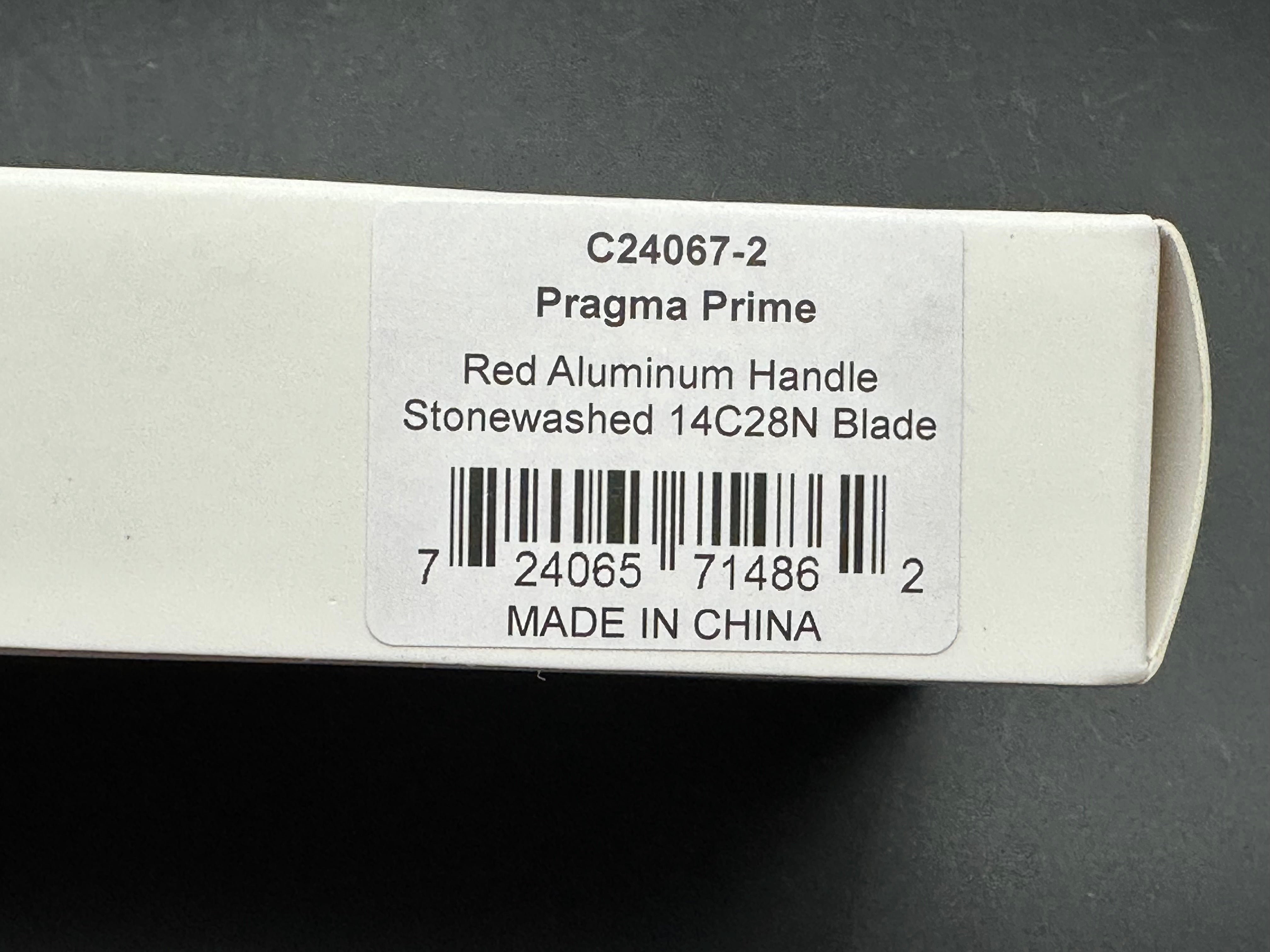 CIVIVI PRAGMA PRIME RED ALUMINUM HANDLE 14C28N PLAIN EDGE