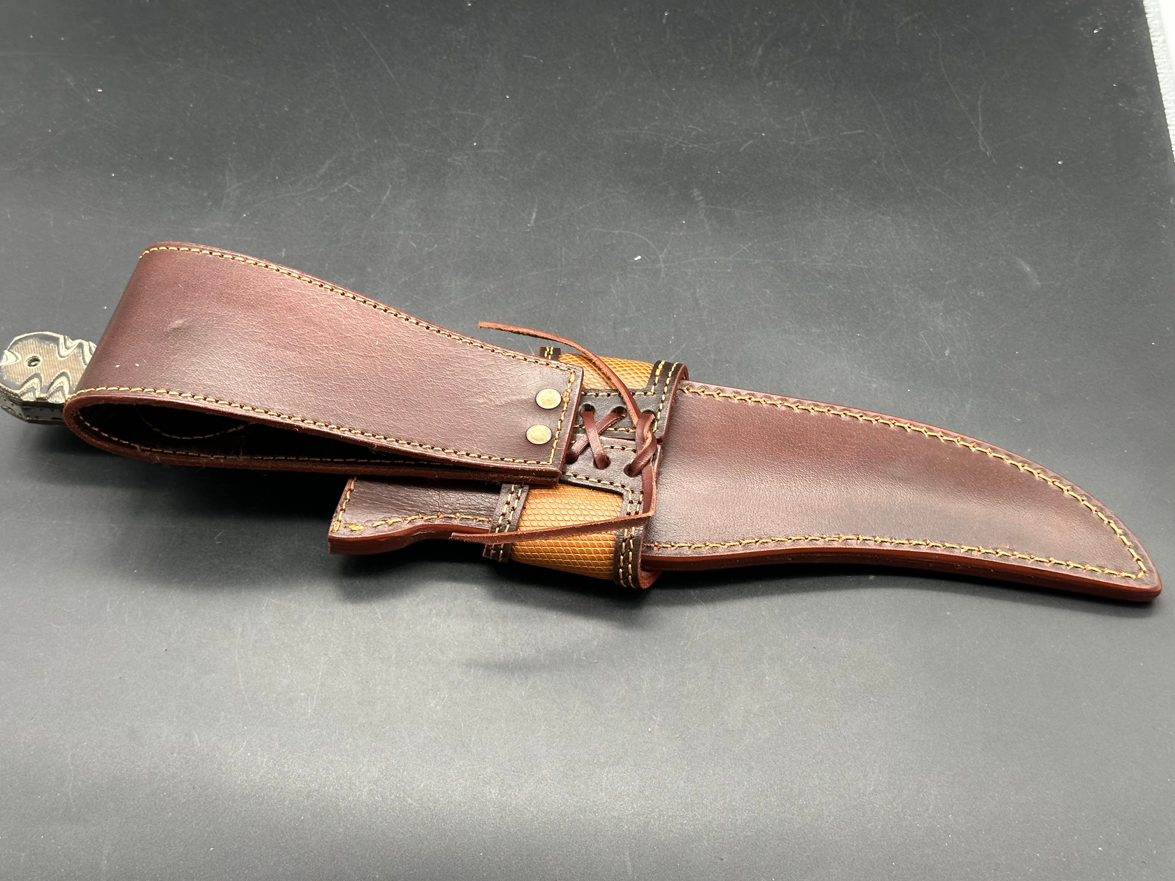 DBAD Arizona Bowie Dbad/Croco knives collaboration Full Tang Blade D2 Steel