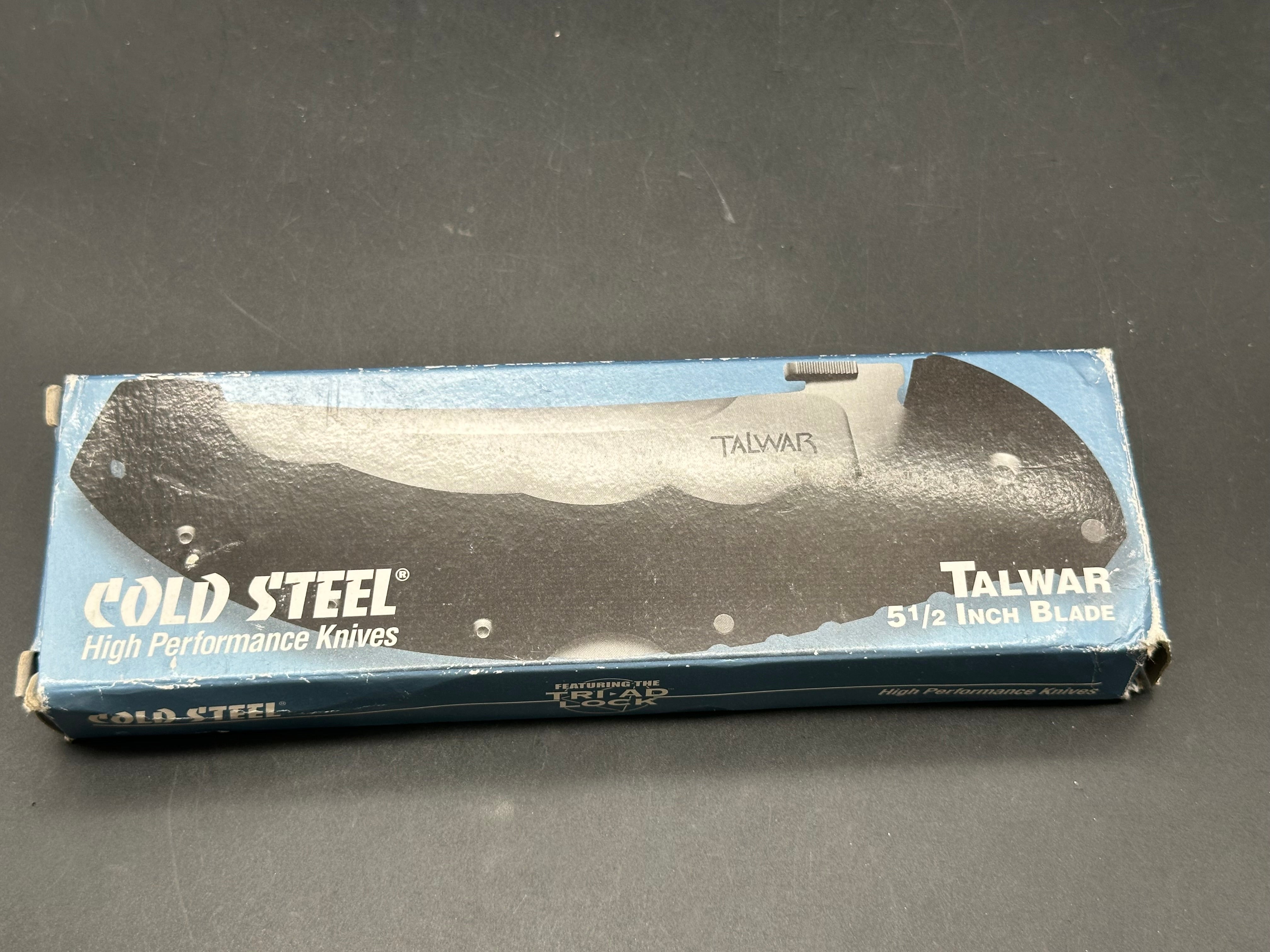 Cold Steel 5.5" Talwar Lockback Knife Blue G-10 XHP(5.5" Satin)