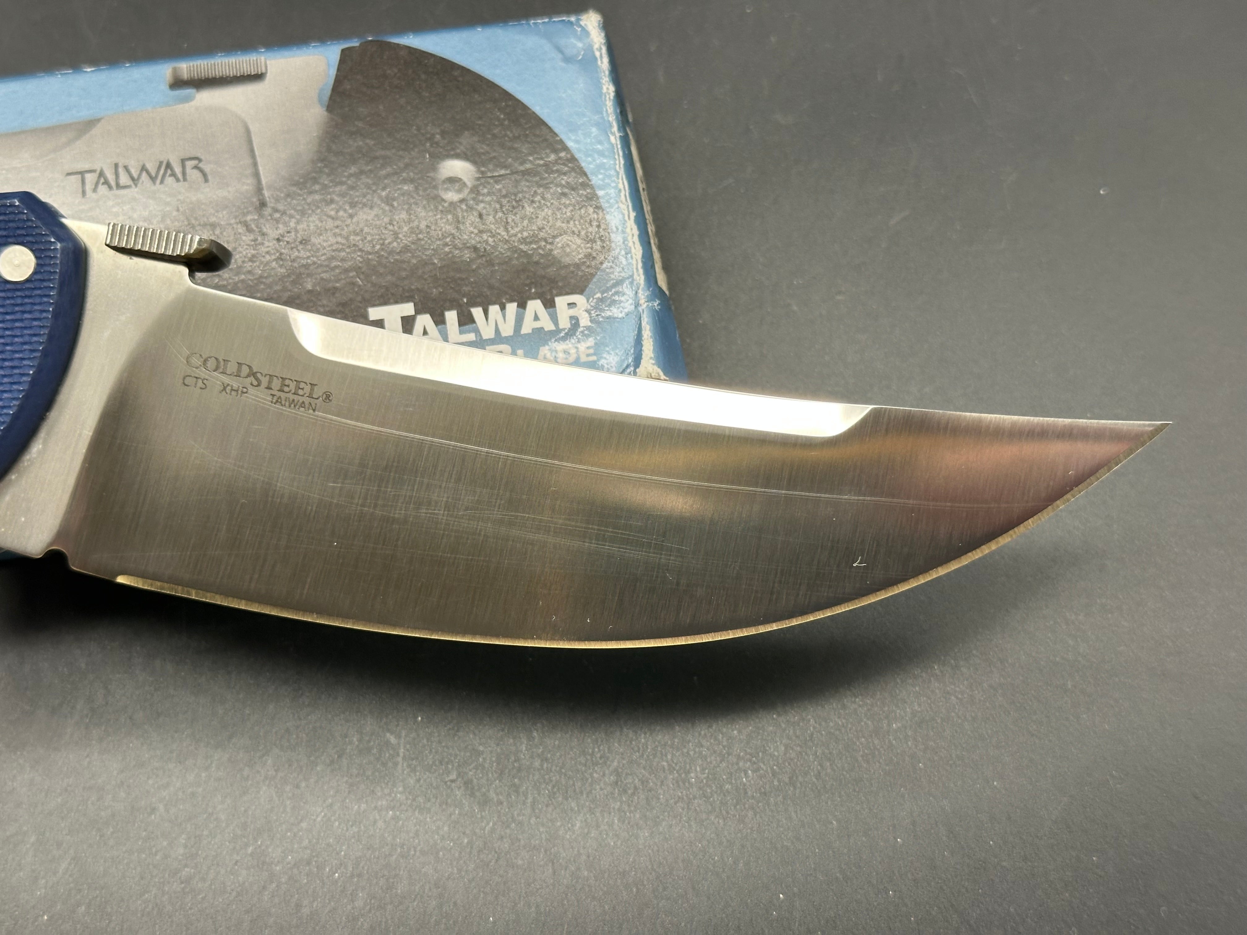 Cold Steel 5.5" Talwar Lockback Knife Blue G-10 XHP(5.5" Satin)