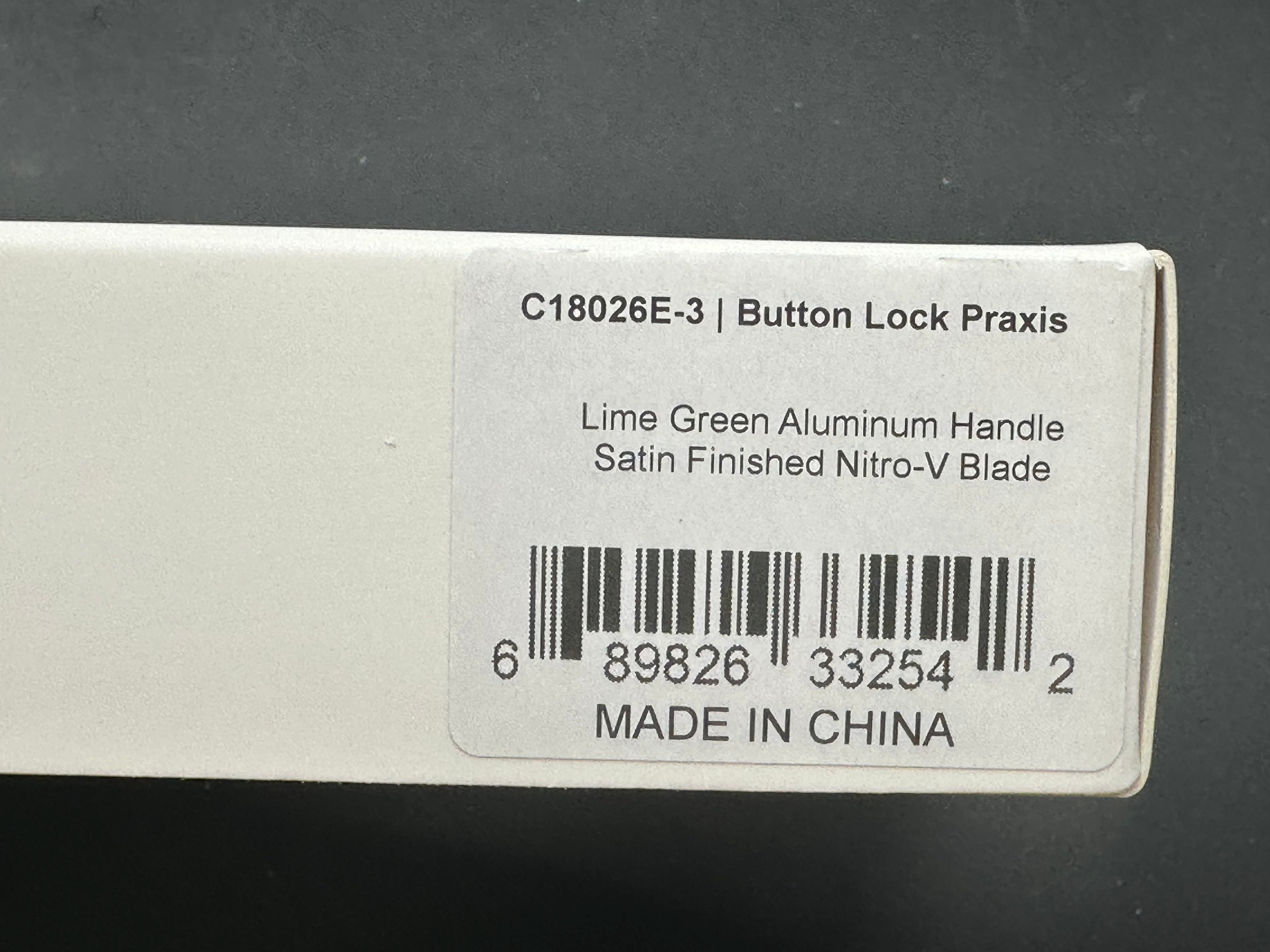 CIVIVI Praxis Flipper Button Lock Knife Green Aluminum (3.7" Satin)