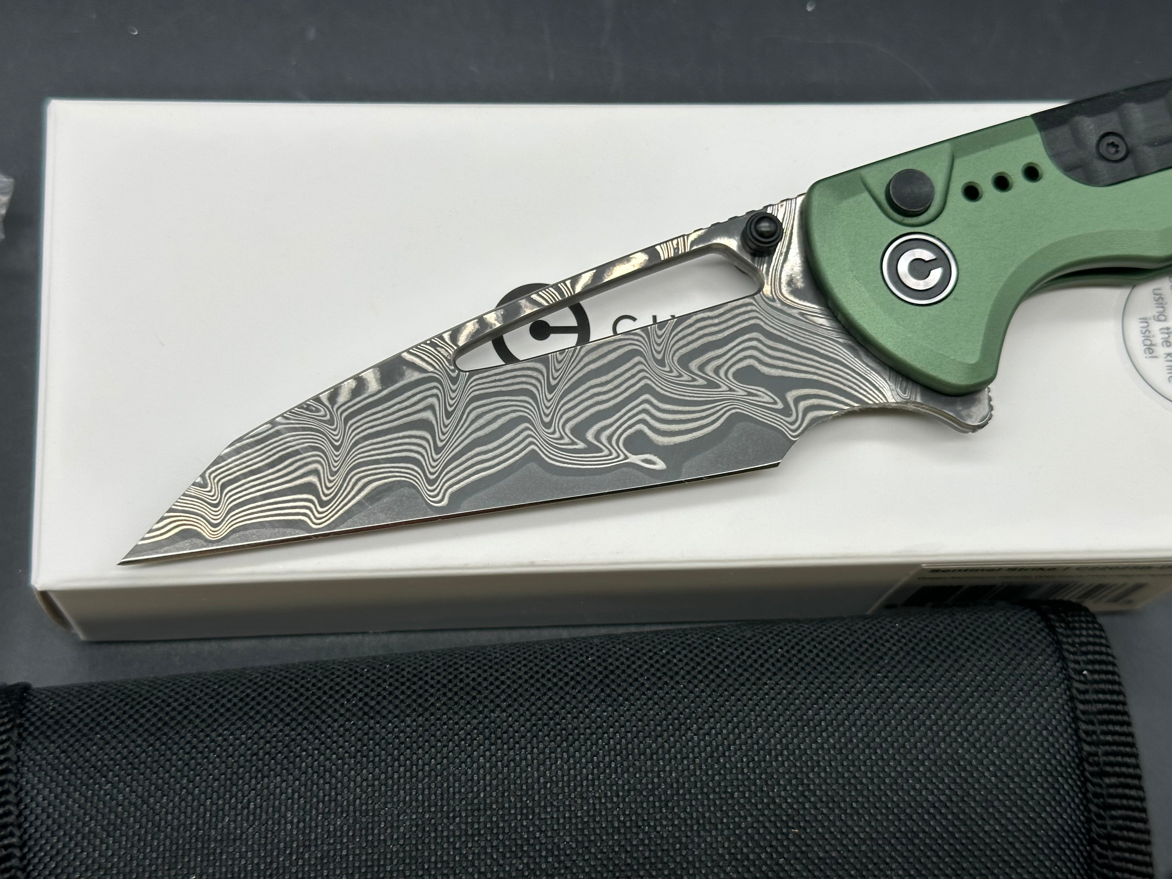 CIVIVI SENTINEL STRIKE FOLDING KNIFE GREEN ALUMINUM