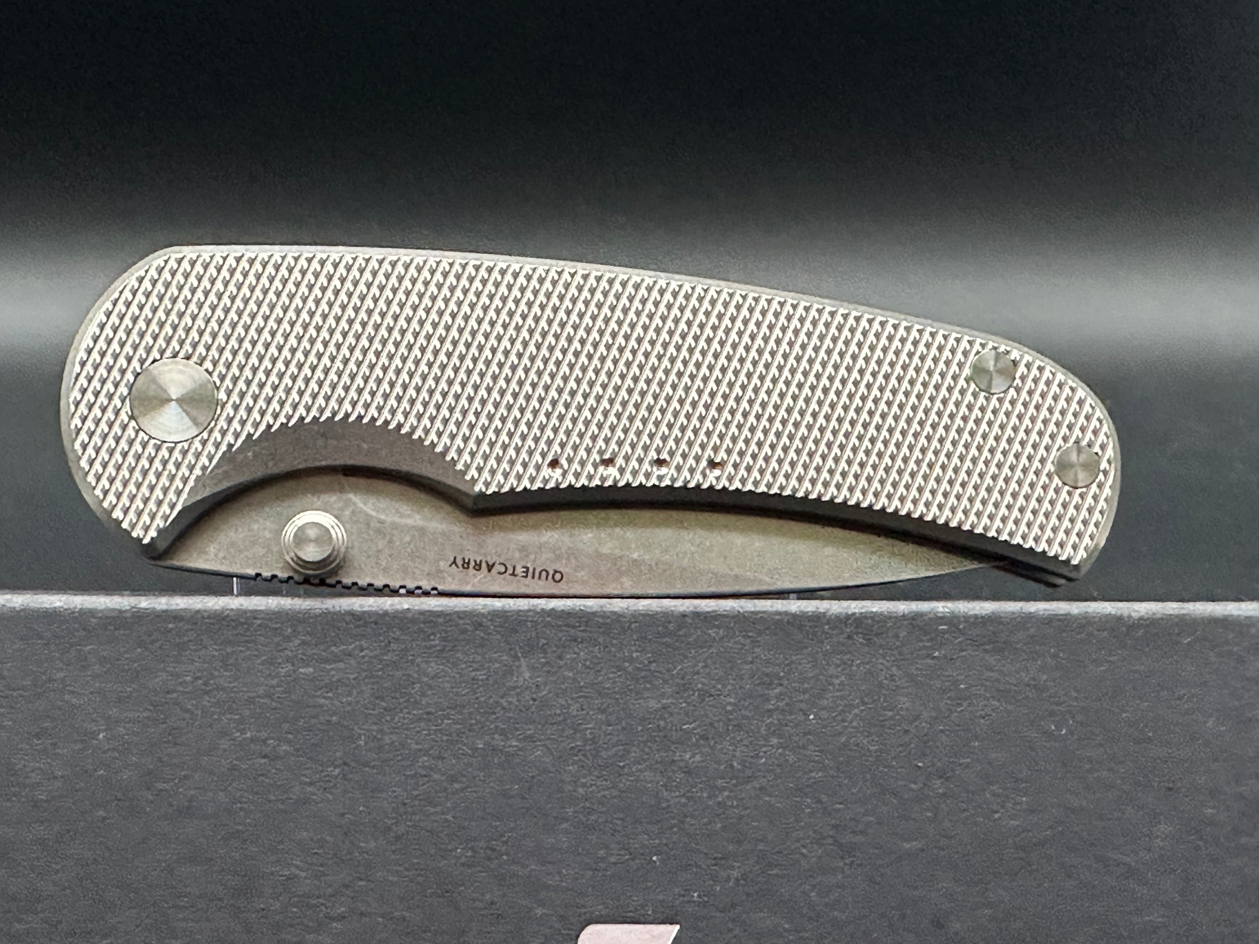 Quiet Carry Drift KNSW Super Clean Vanax Stonewash, TI handle