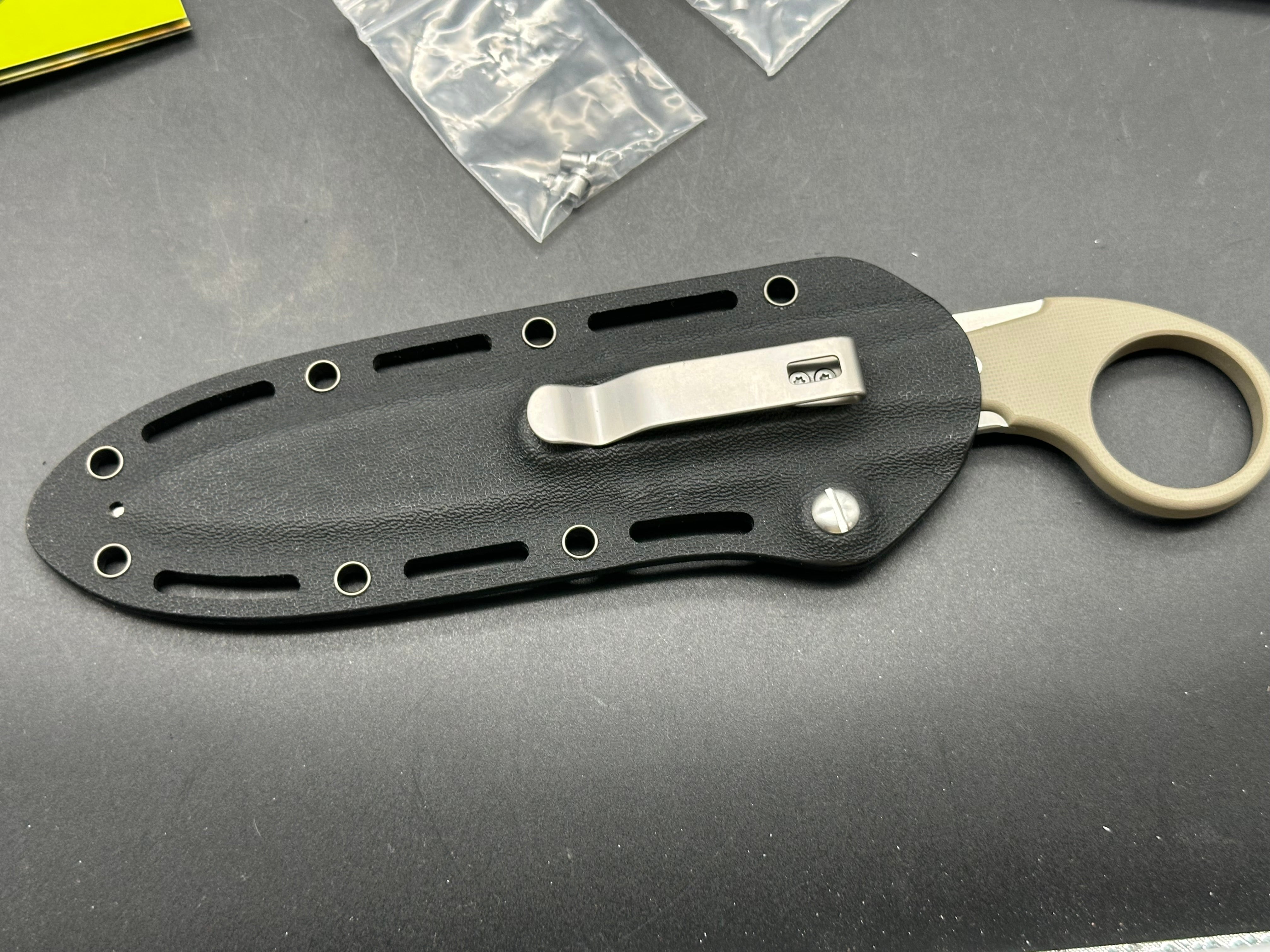 CIVIVI Varius Fixed Blade Knife Tan G-10 (3.75" Satin)