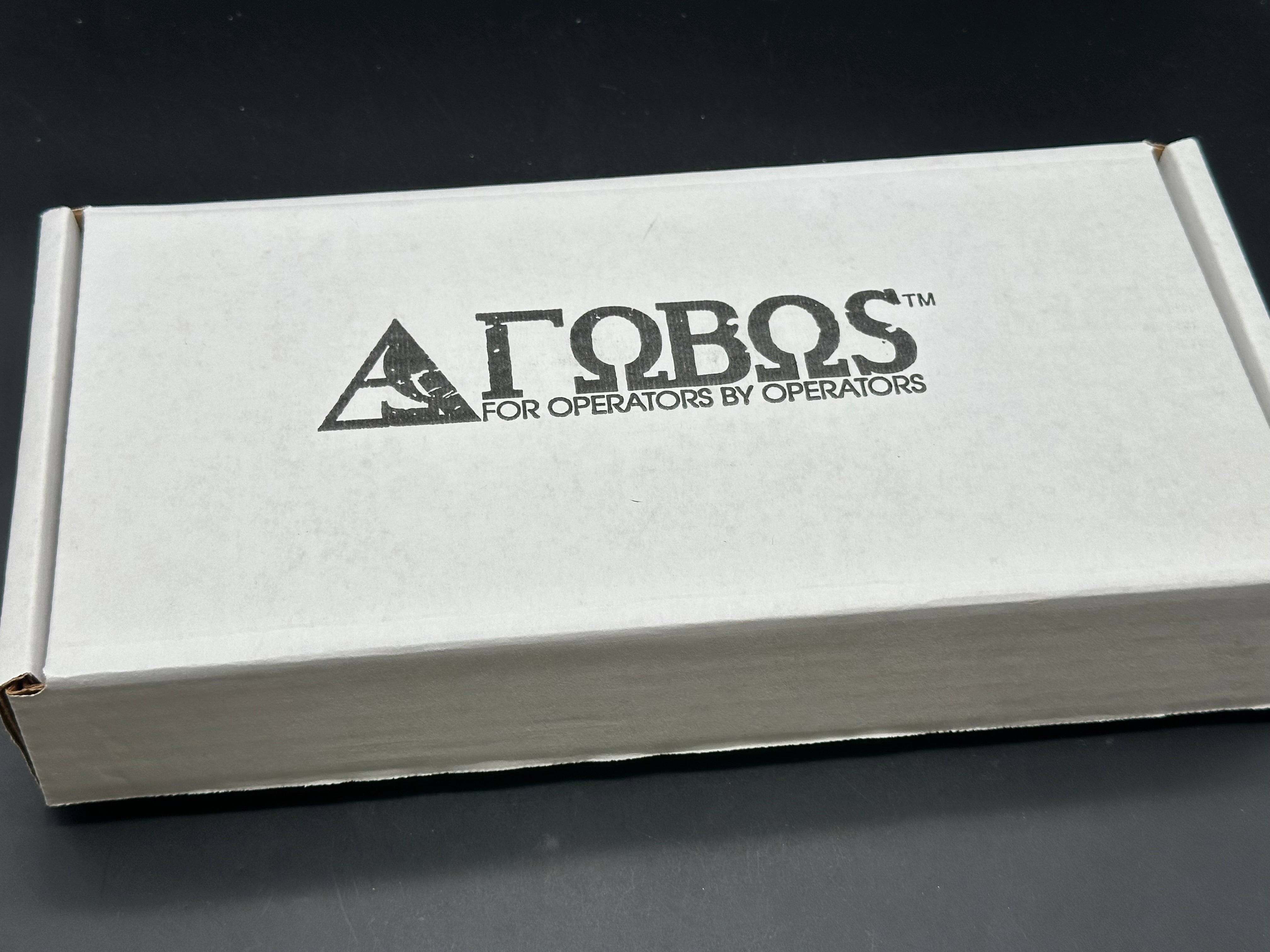 FOBOS Knives Cacula Fixed Blade Knife 4.31" CPM-S35VN Black PVD Drop Point, Natural Micarta w/ Black Liners