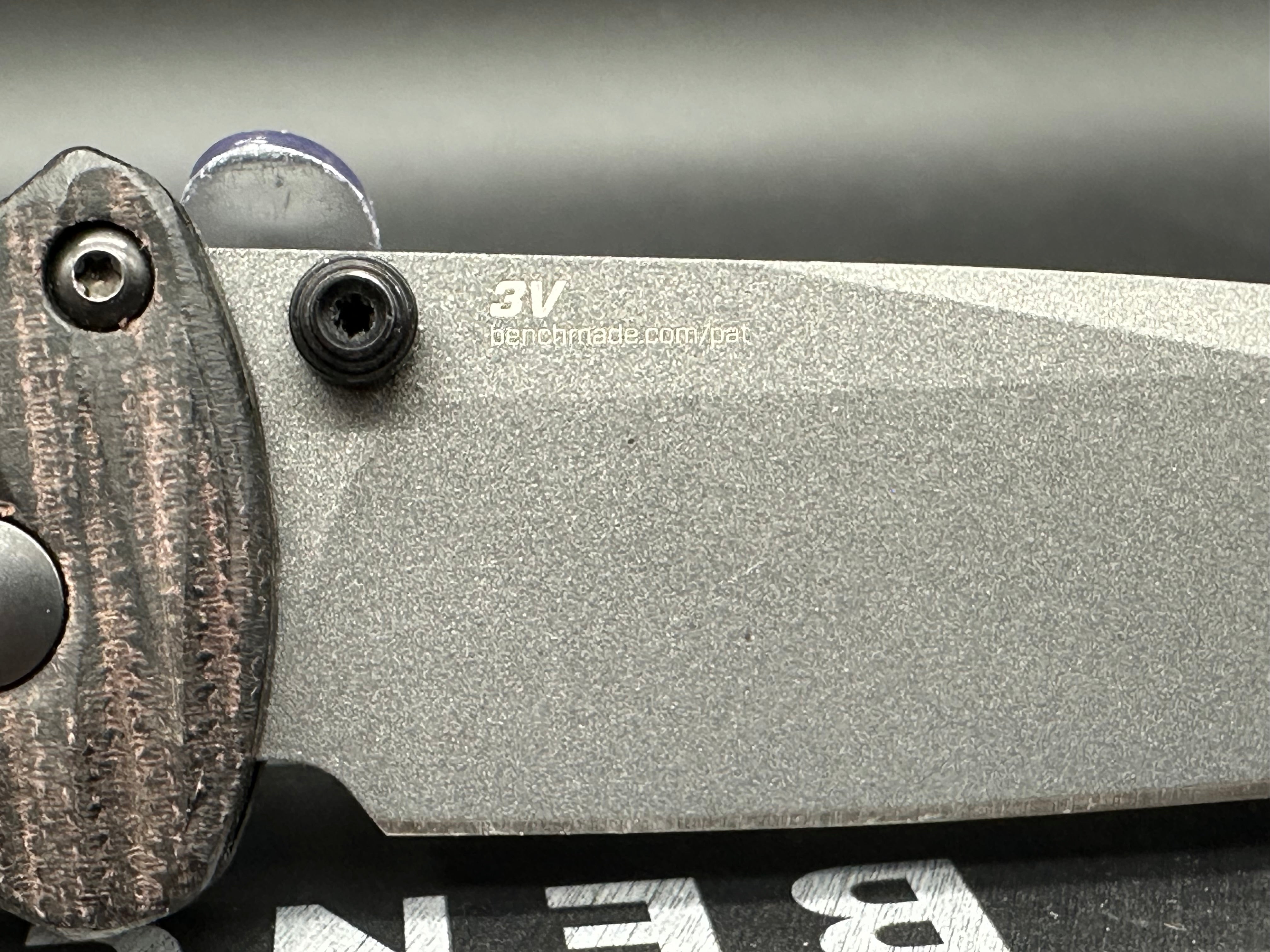 Benchmade Bailout 3V blade Micarta scales, MXG clip & Orignal Scale & Clip