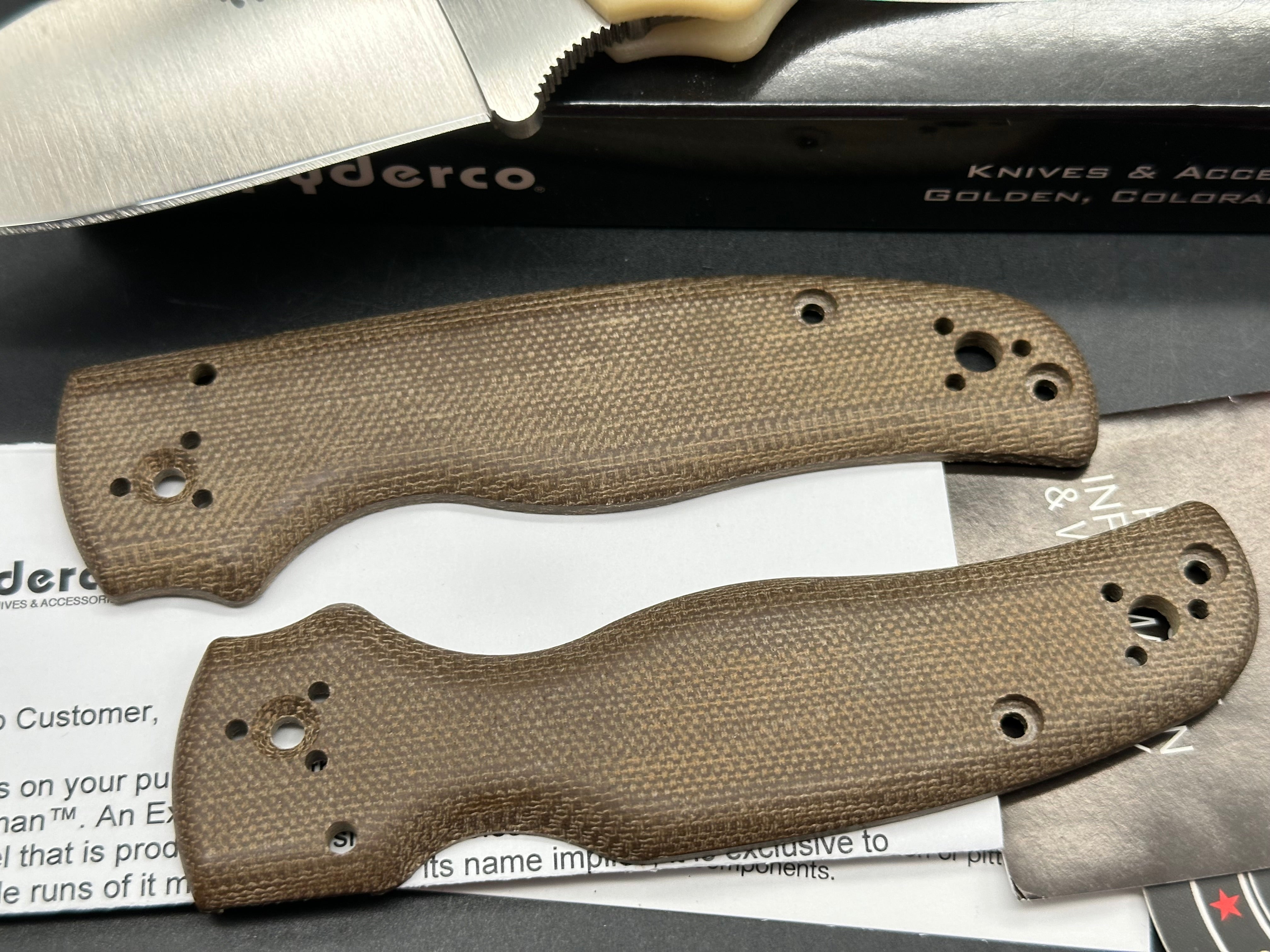Spyderco Shaman – Green Micarta / CPM M4