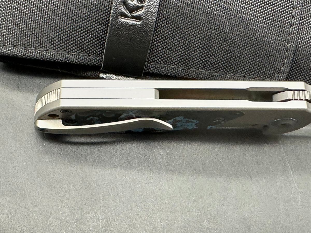 KANSEPT PTARMIGAN BEAD BLAST TITANIUM/ARCTIC STORM FATCARBON HANDLE 3.12" GRAY TICN COATED S35VN