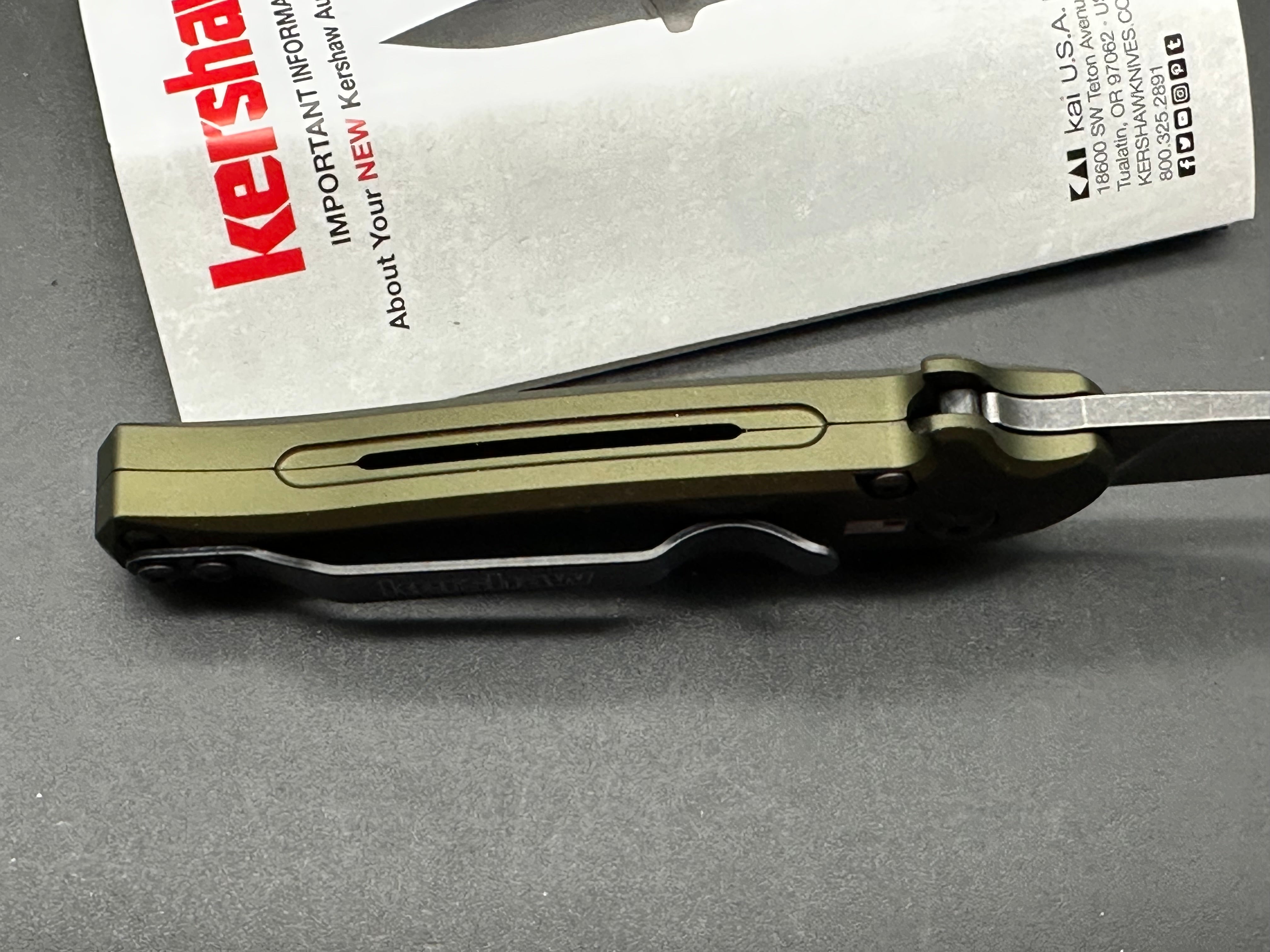 Kershaw Launch 12CA Legal Stiletto Automatic Knife OD Green (1.9" SW)