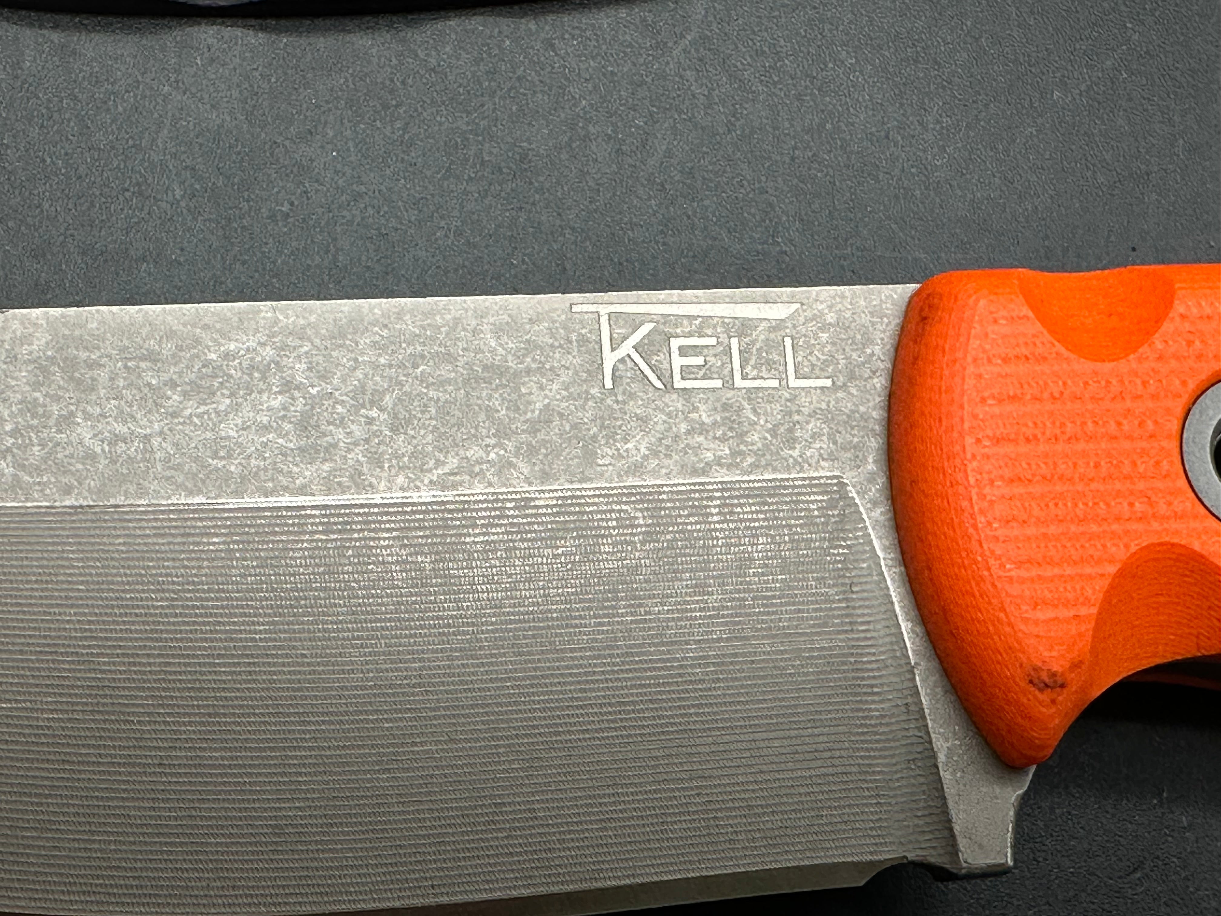 TKell Knives Accomplice in AEB-L with nickel boron coating, 2 sets of G-10 scales black Kydex sheath