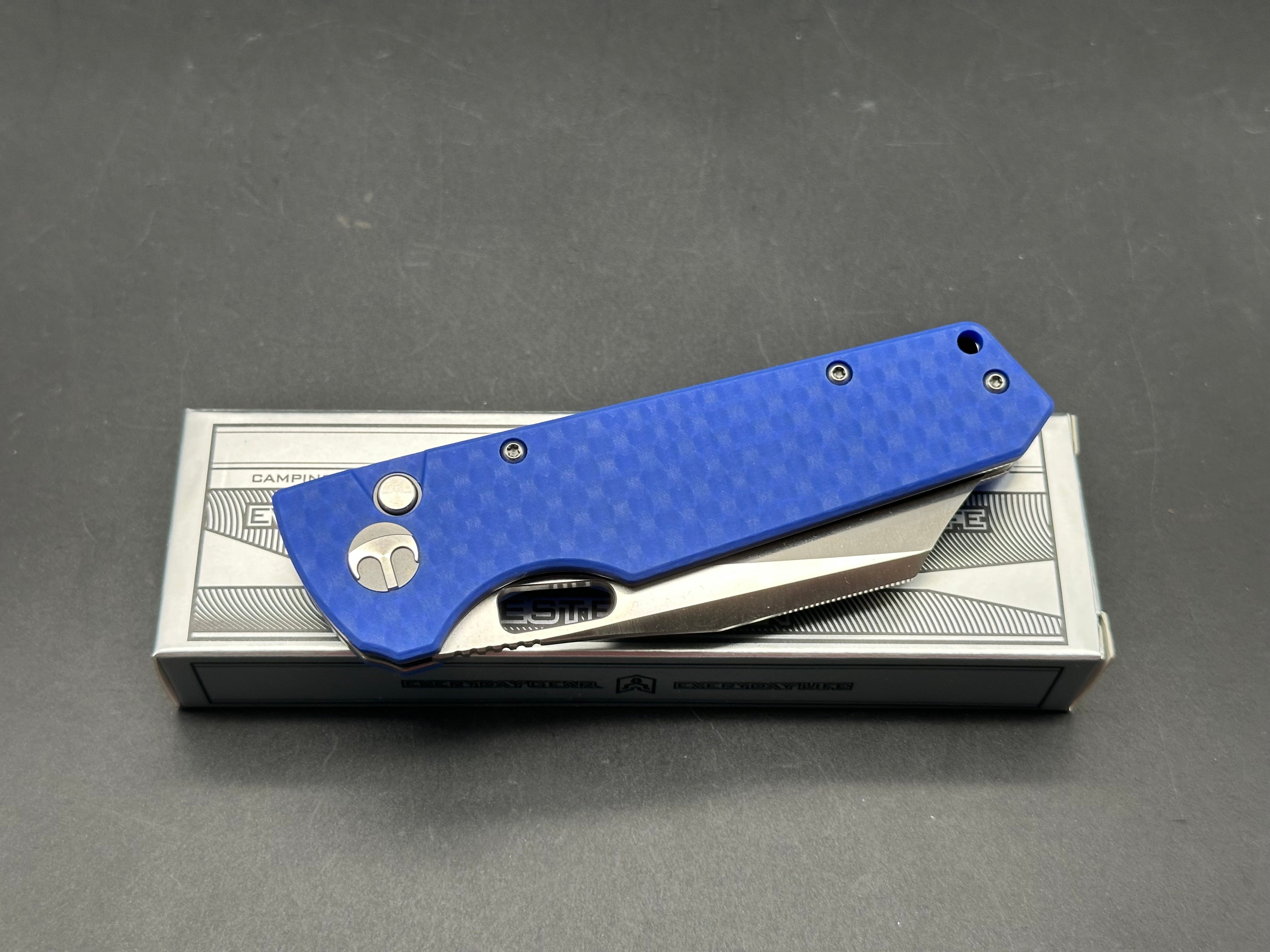 BESTECHMAN GUARDIAN FOLDING KNIFE BLUE G10 HANDLE D2 PLAIN EDGE