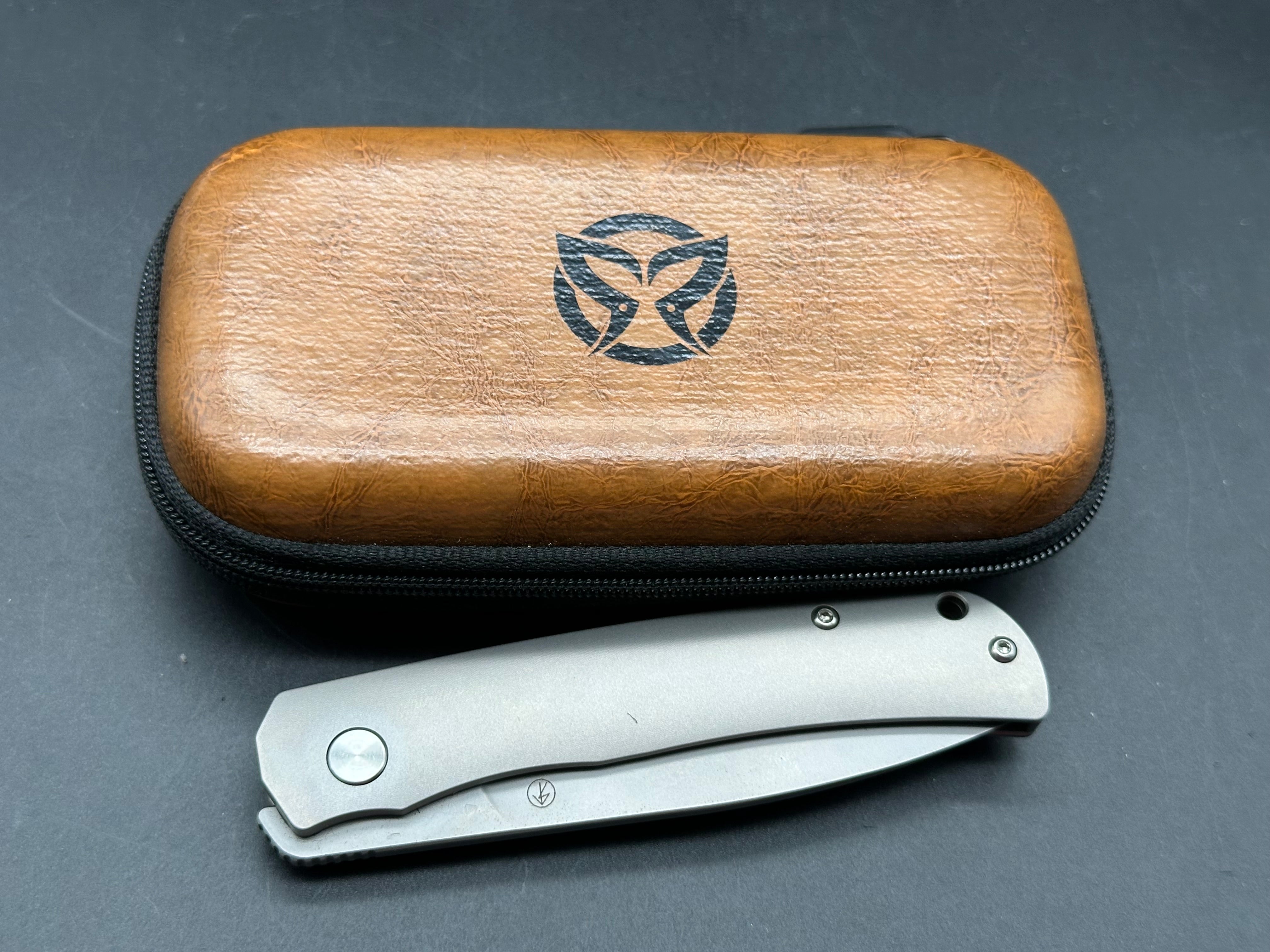 PMP Knives User II Frame Lock Knife Gray Titanium (3" Bead Blast)