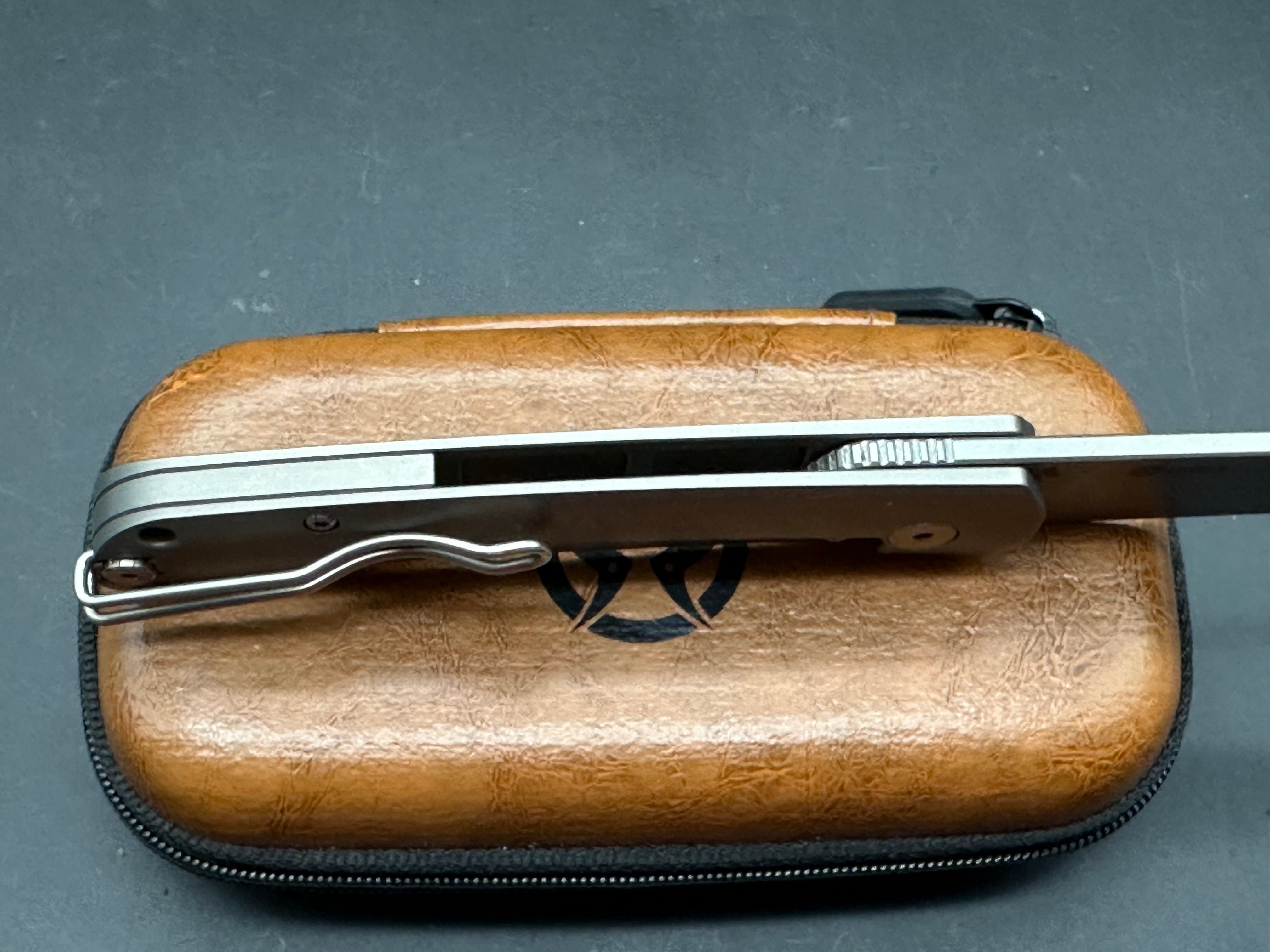 PMP Knives User II Frame Lock Knife Gray Titanium (3" Bead Blast)