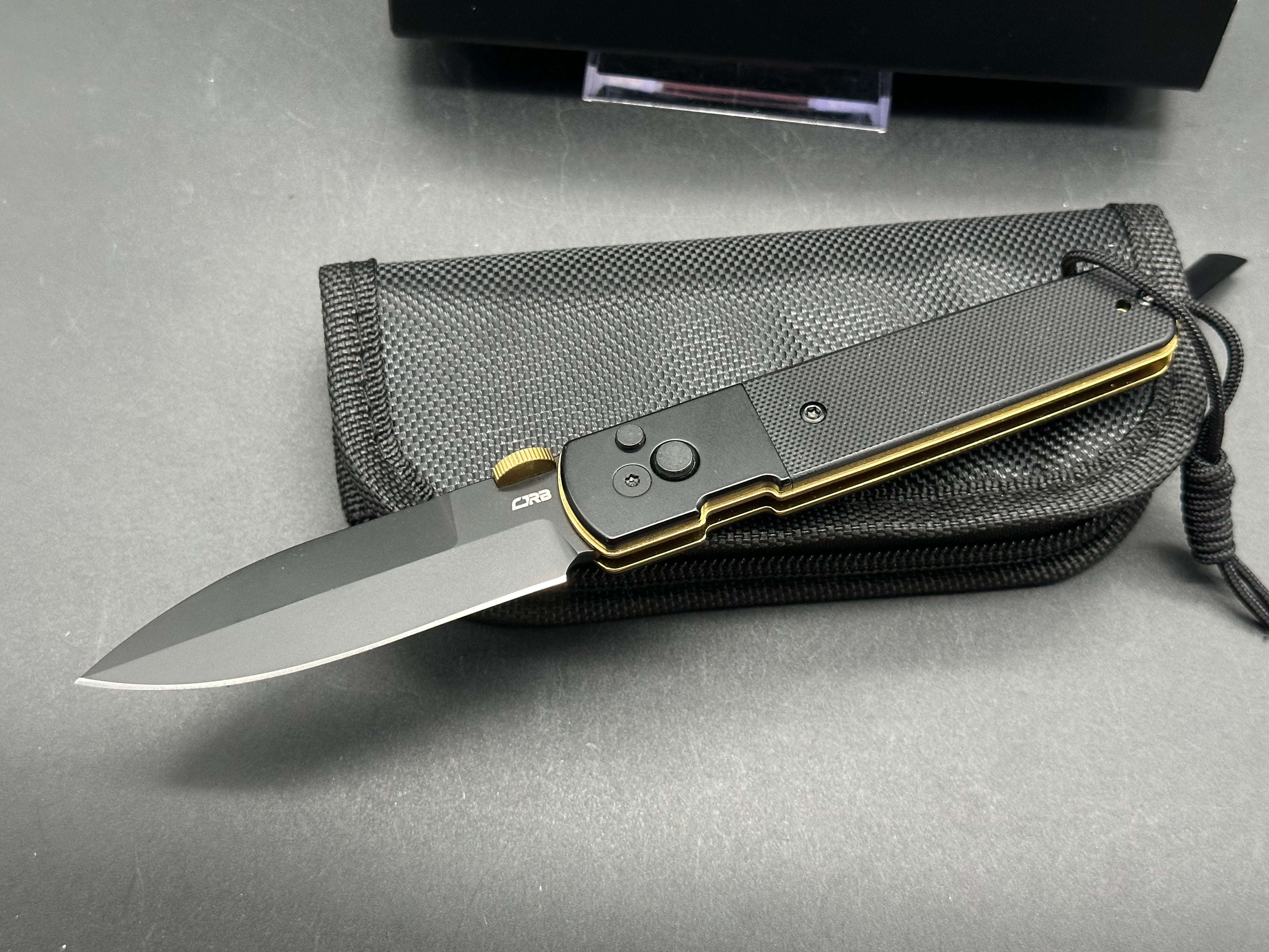 CJRB LOCUST BLACK PVD/G10 HANDLE AR-RPM9 SPEAR POINT