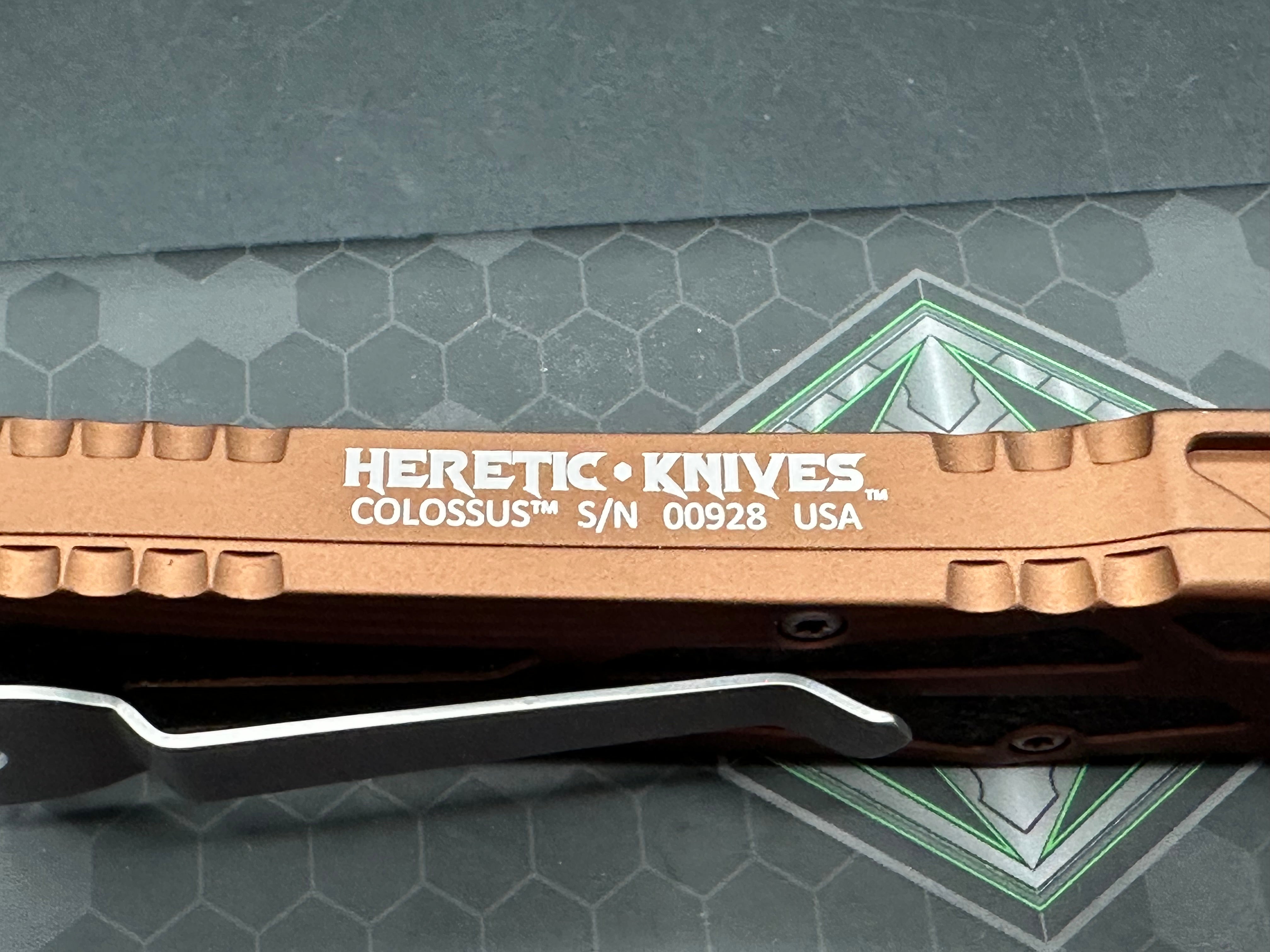 Heretic Colossus SE OTF Auto - RB Ano (3.50" SW MagnaCut)
