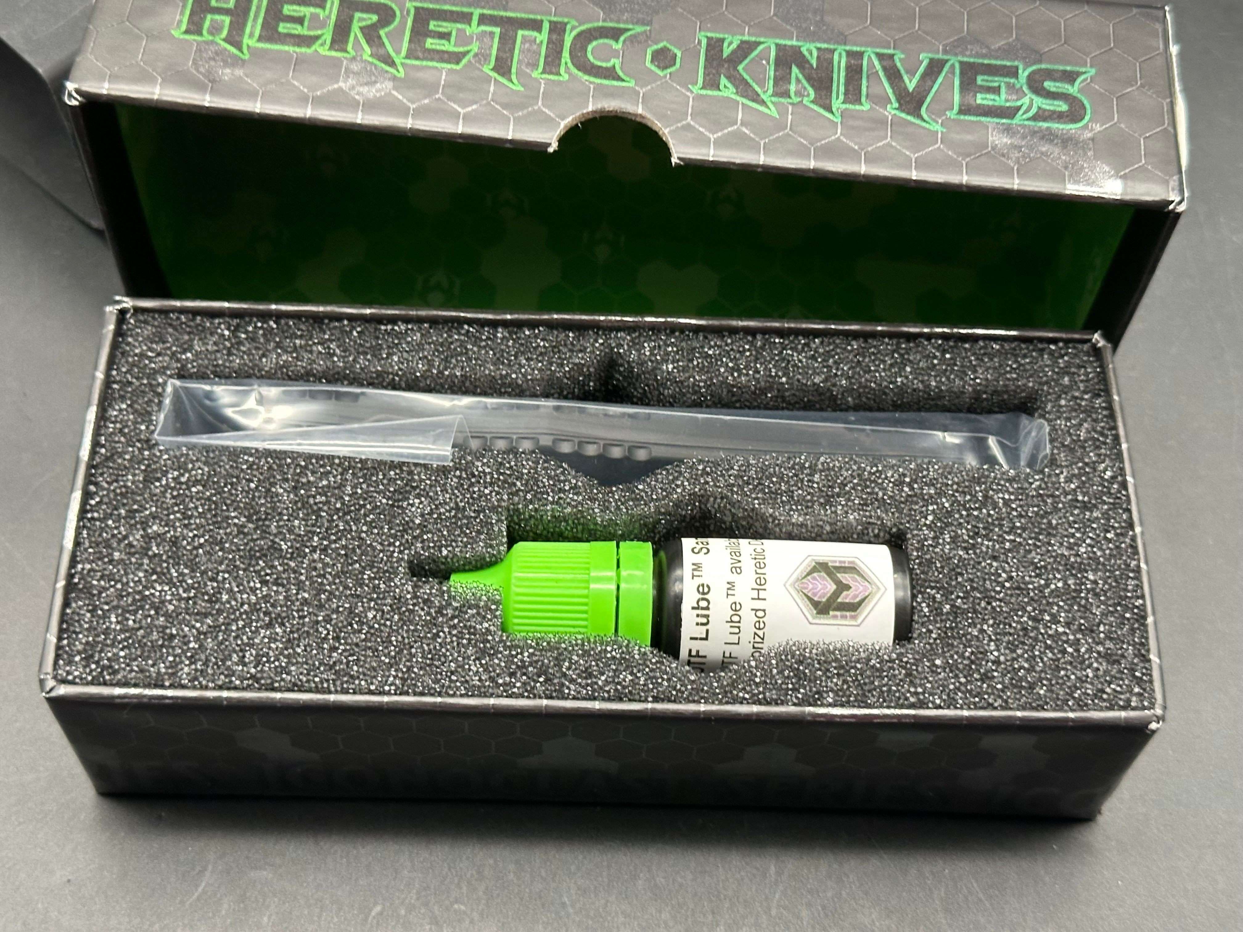 Heretic Knives Manticore X Double Edge DLC w/ Ultem Inlays & Button
