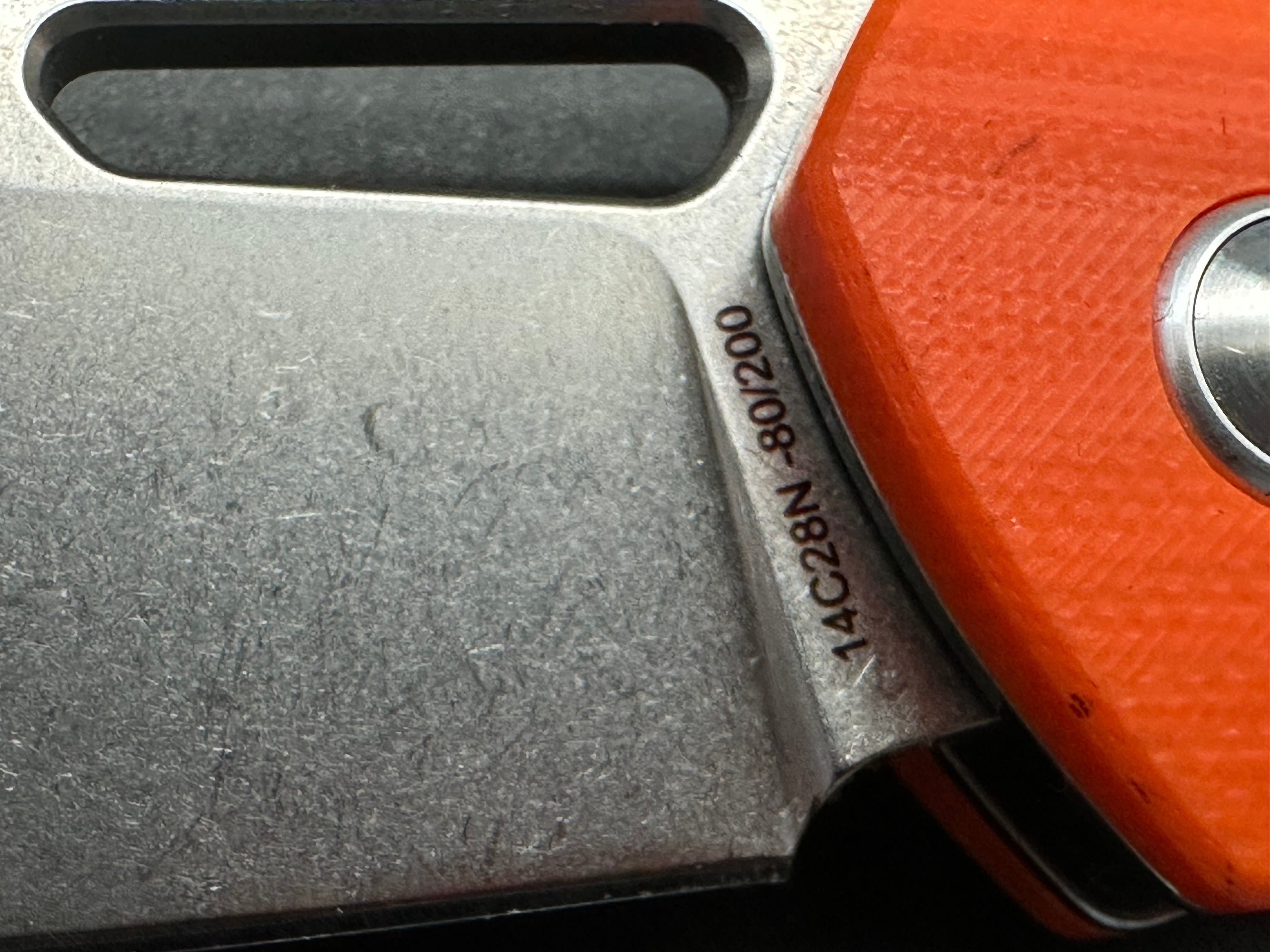 County Comm Combo R4A PRO D2 Fixed blade #375 of 500 with glow in the dark handles / Orange G-10 discontinued crossbar lock folder #80 of 200