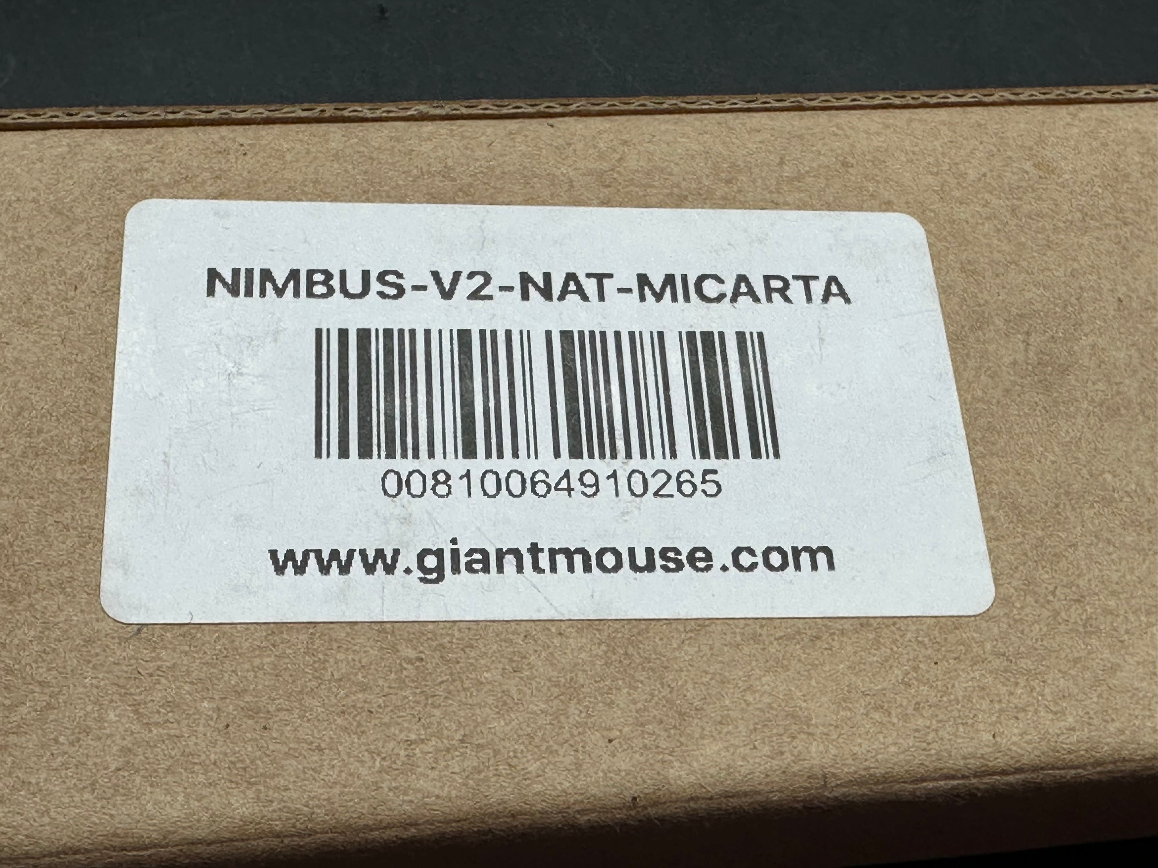 GiantMouse Vox/Anso ACE Nimbus V2 Liner Lock Knife Natural Micarta (3" Satin)