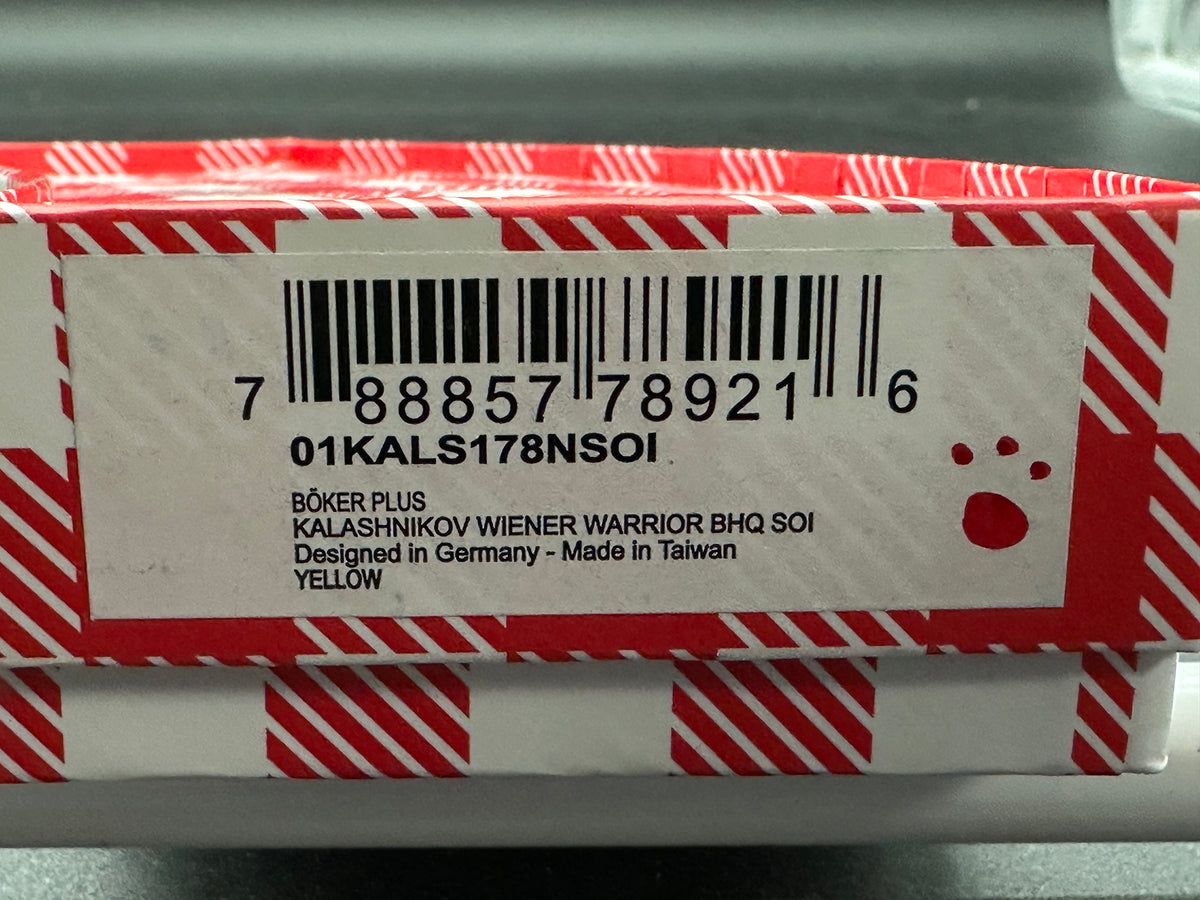 Boker Wiener Warrior Kalashnikov Automatic Knife (3.25" Red) Hot Dog