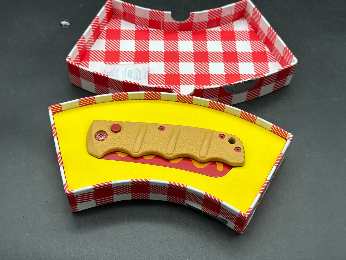 Boker Wiener Warrior Kalashnikov Automatic Knife (3.25" Red) Hot Dog