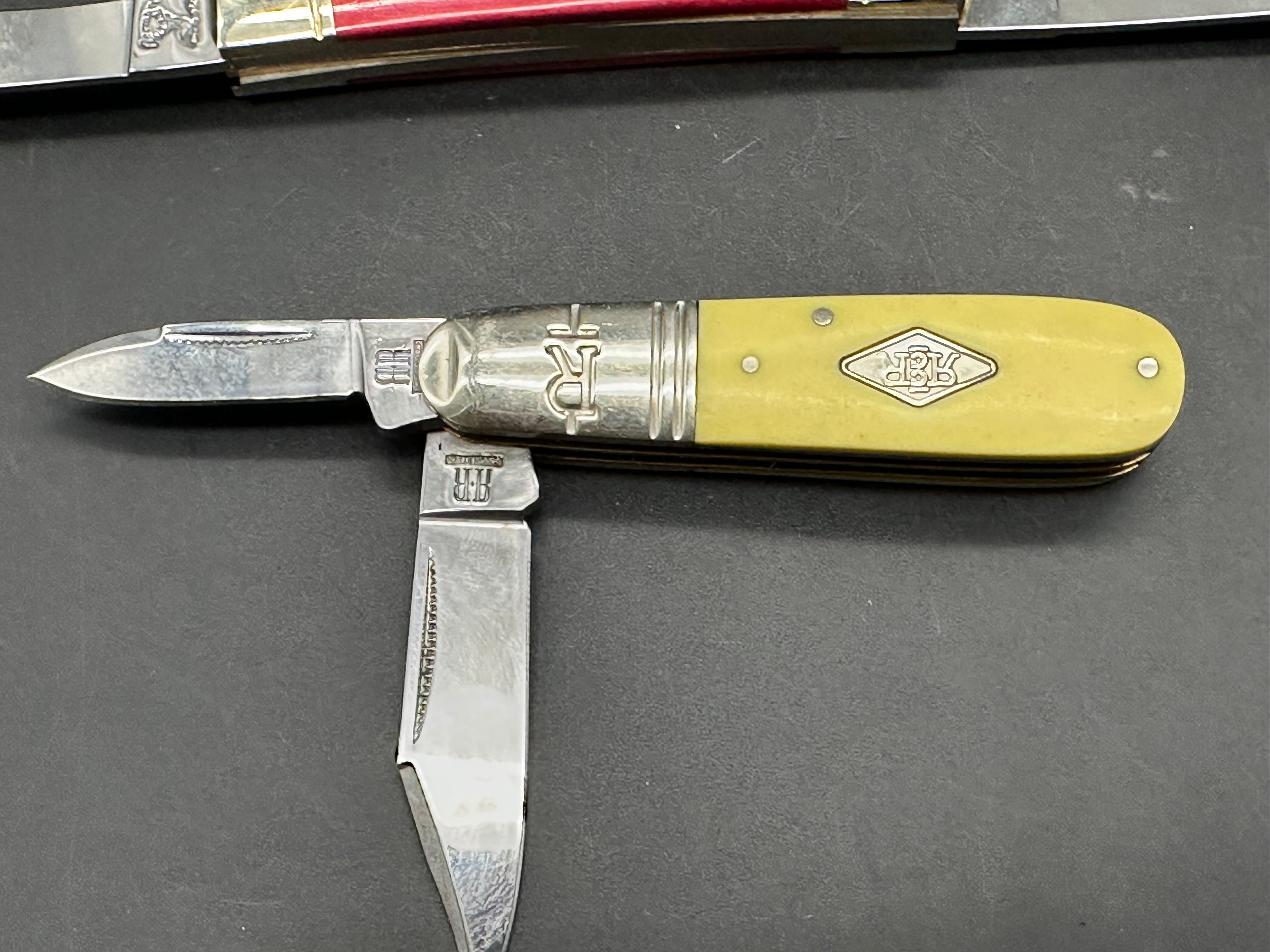 7 knife package deal Queen Cutlery , Rough Rider,White Tail, German Creek etc