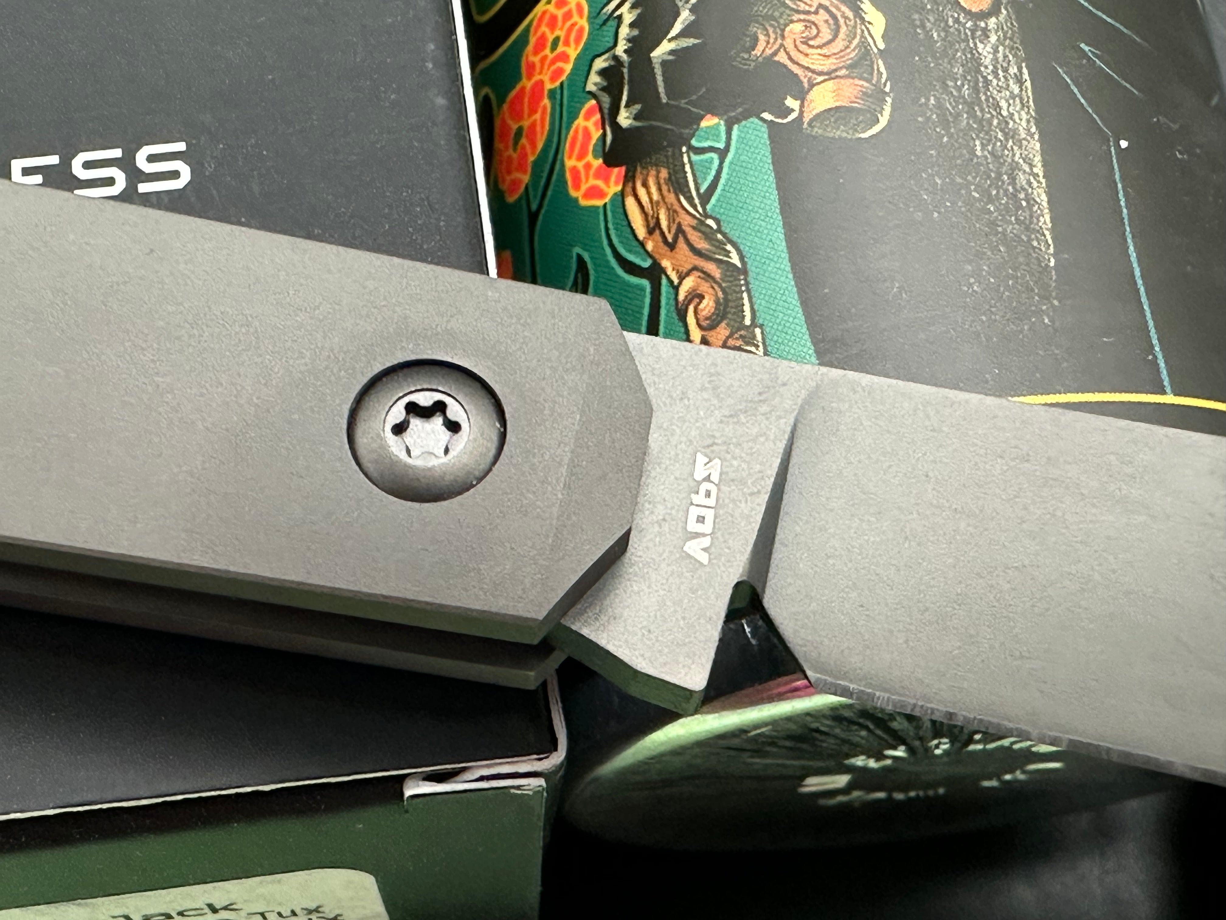 Jack Wolf Knives Midnight Jack - CPM-S90V - Reverse Tux Jigged Titanium