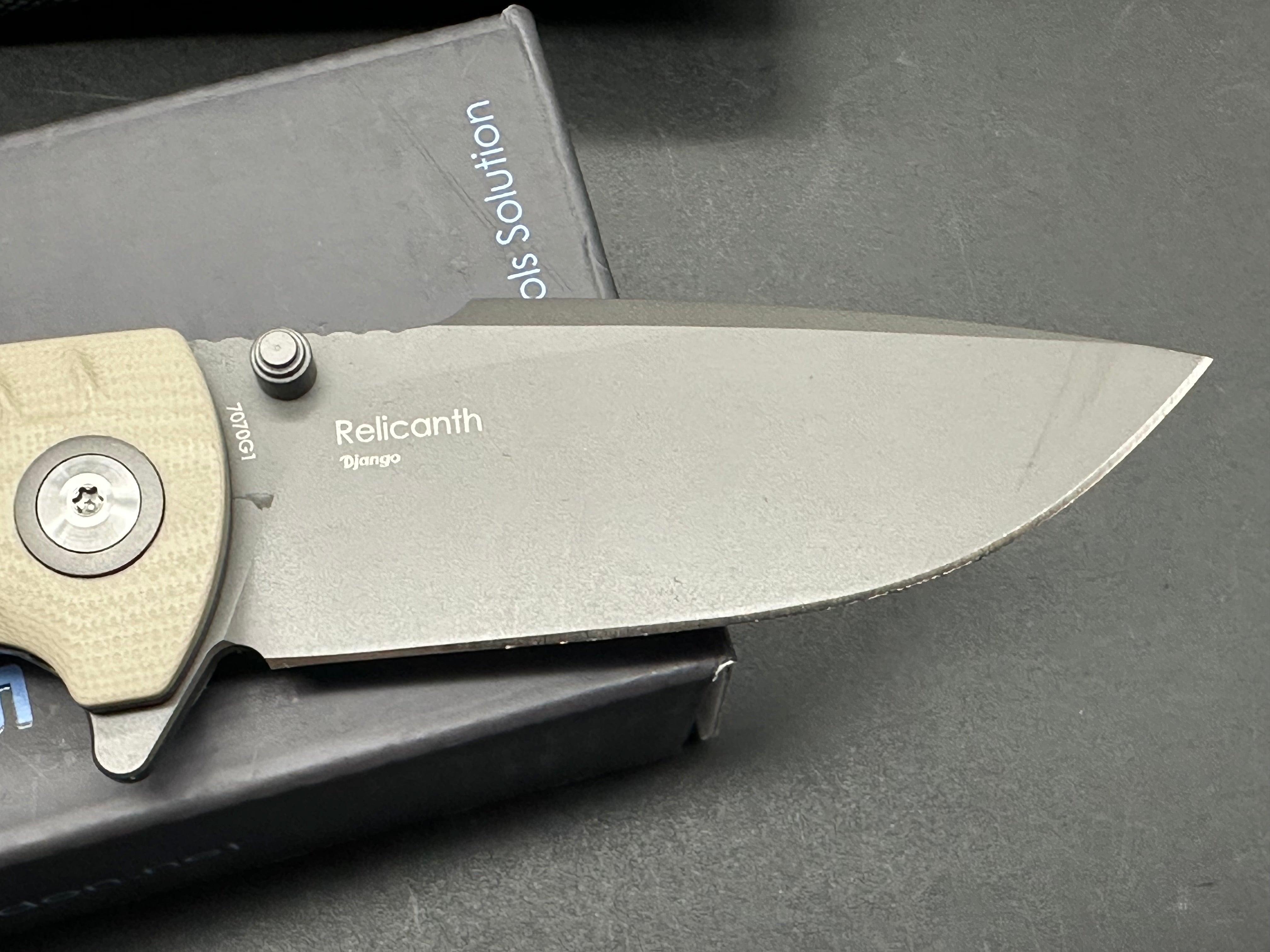 Shieldon Relicanth - Tan G-10 (3.11" D2)
