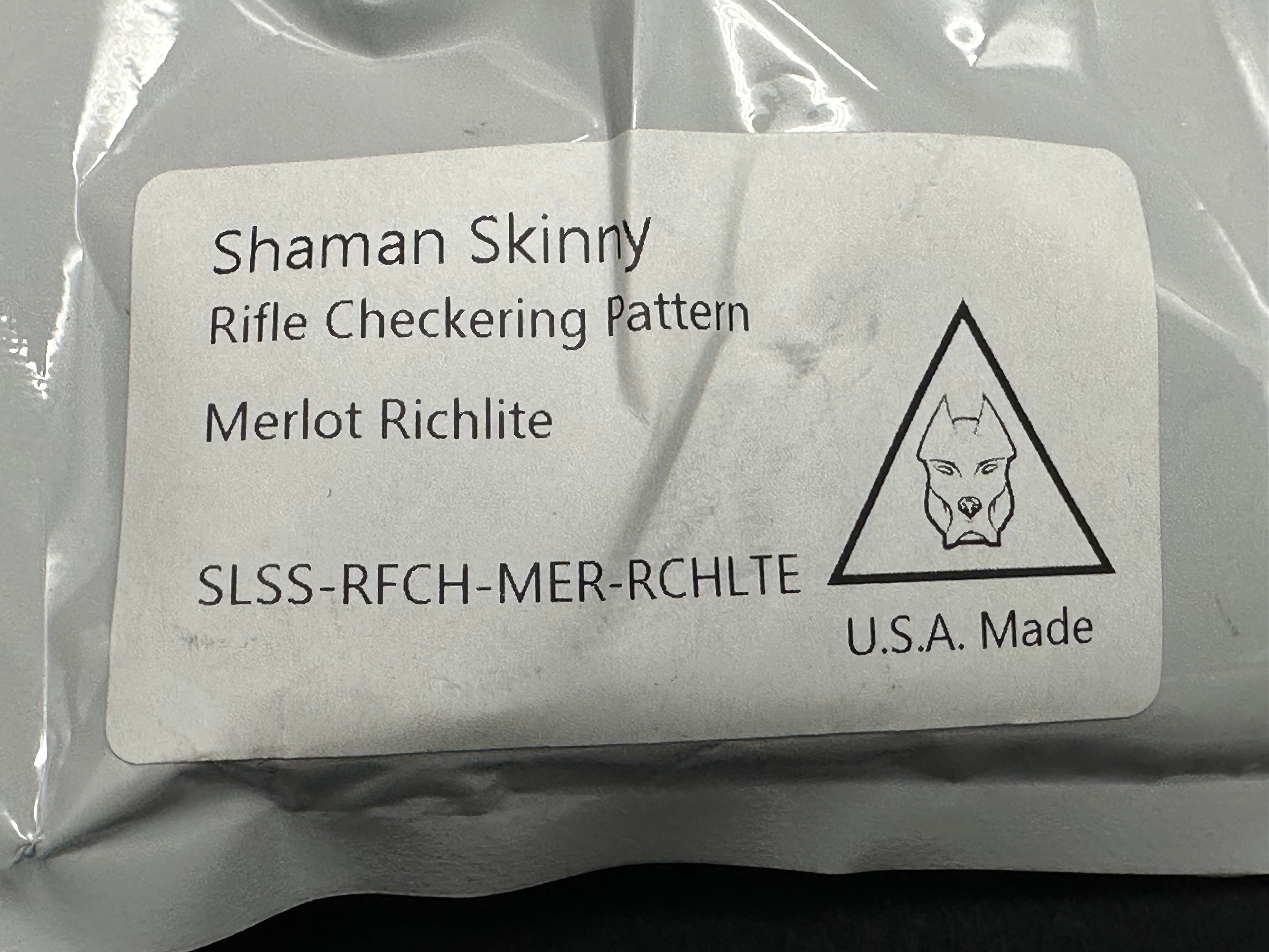 Spyderco Shaman RGT titanium featherweight skinny scales