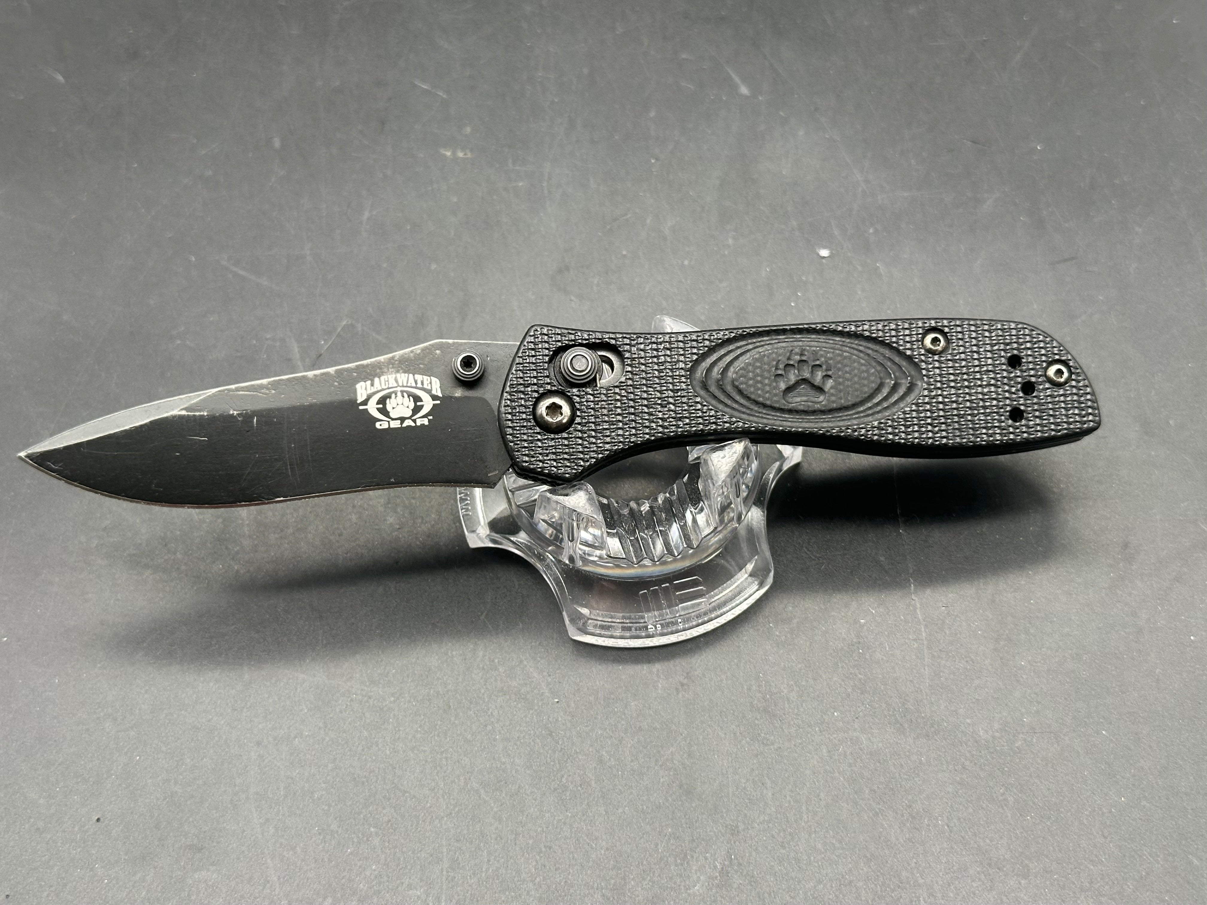 Benchmade Sequel Blackwater Edition Rare, 154CM, Black G-10 handles