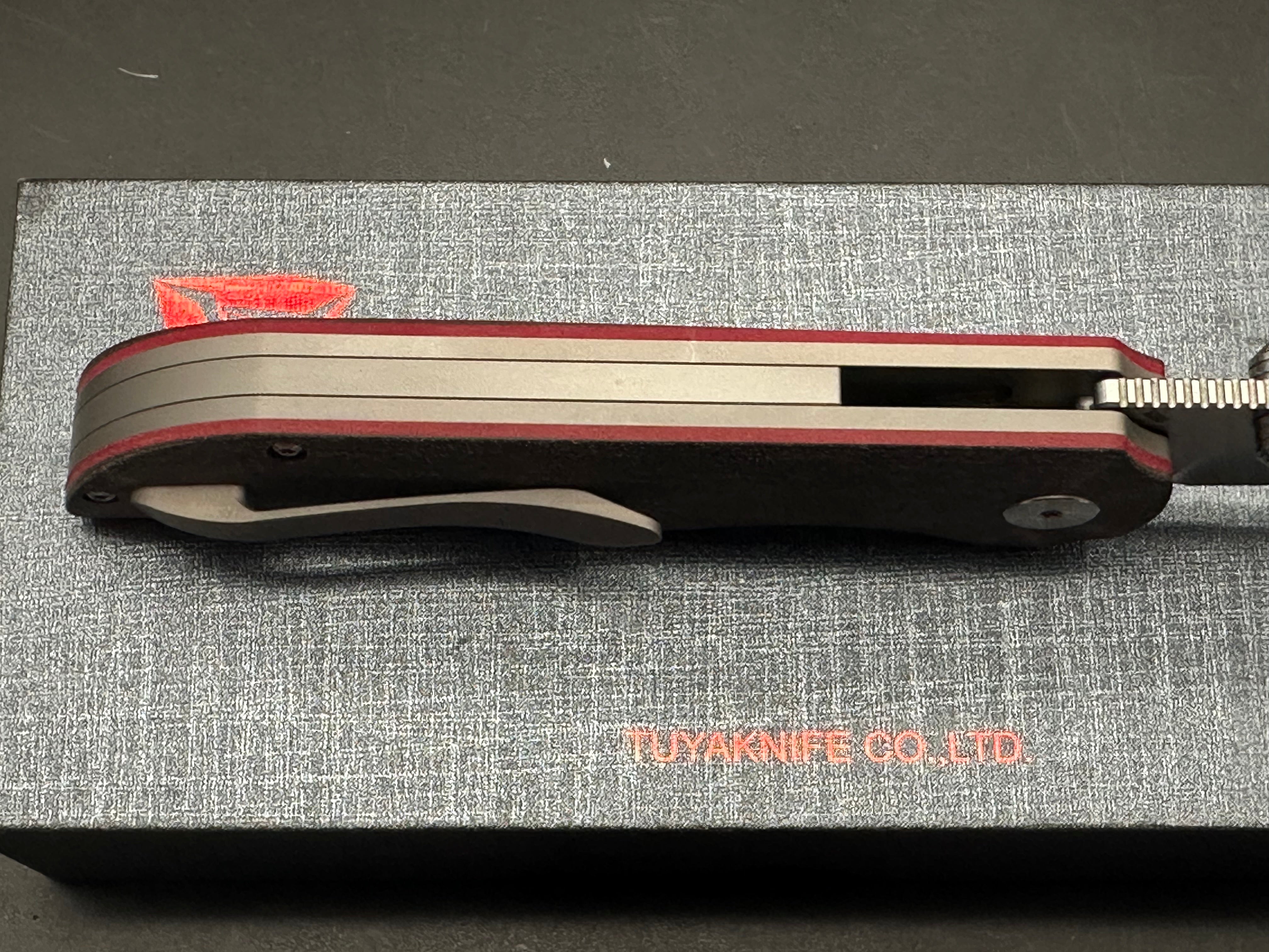TUYA WOLF FOLDING KNIFE MICARTA HANDLE M390 PLAIN EDGE