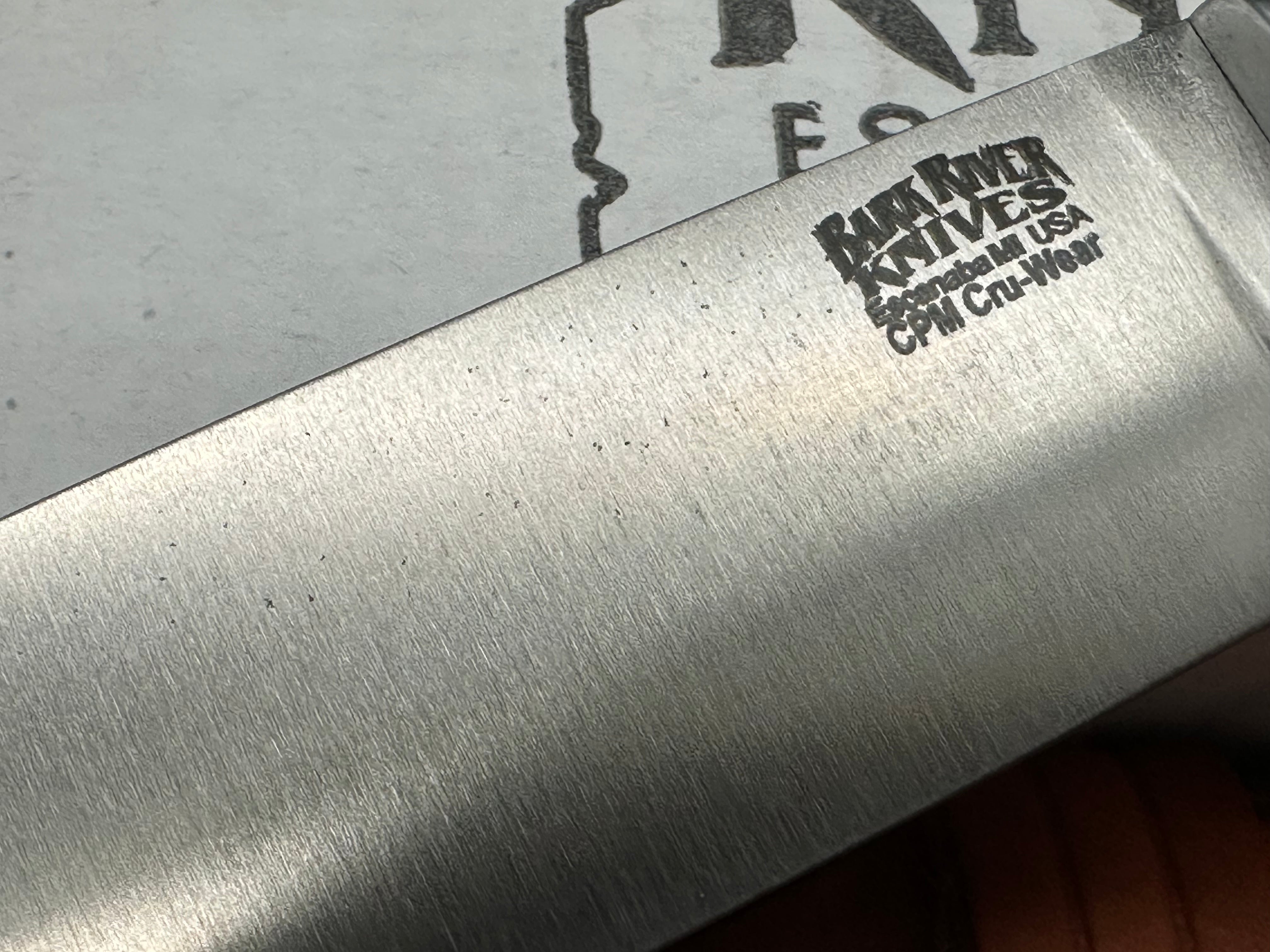 Bark River Wilderness Explorer Burgandy Micarta handle Cru Wear blade