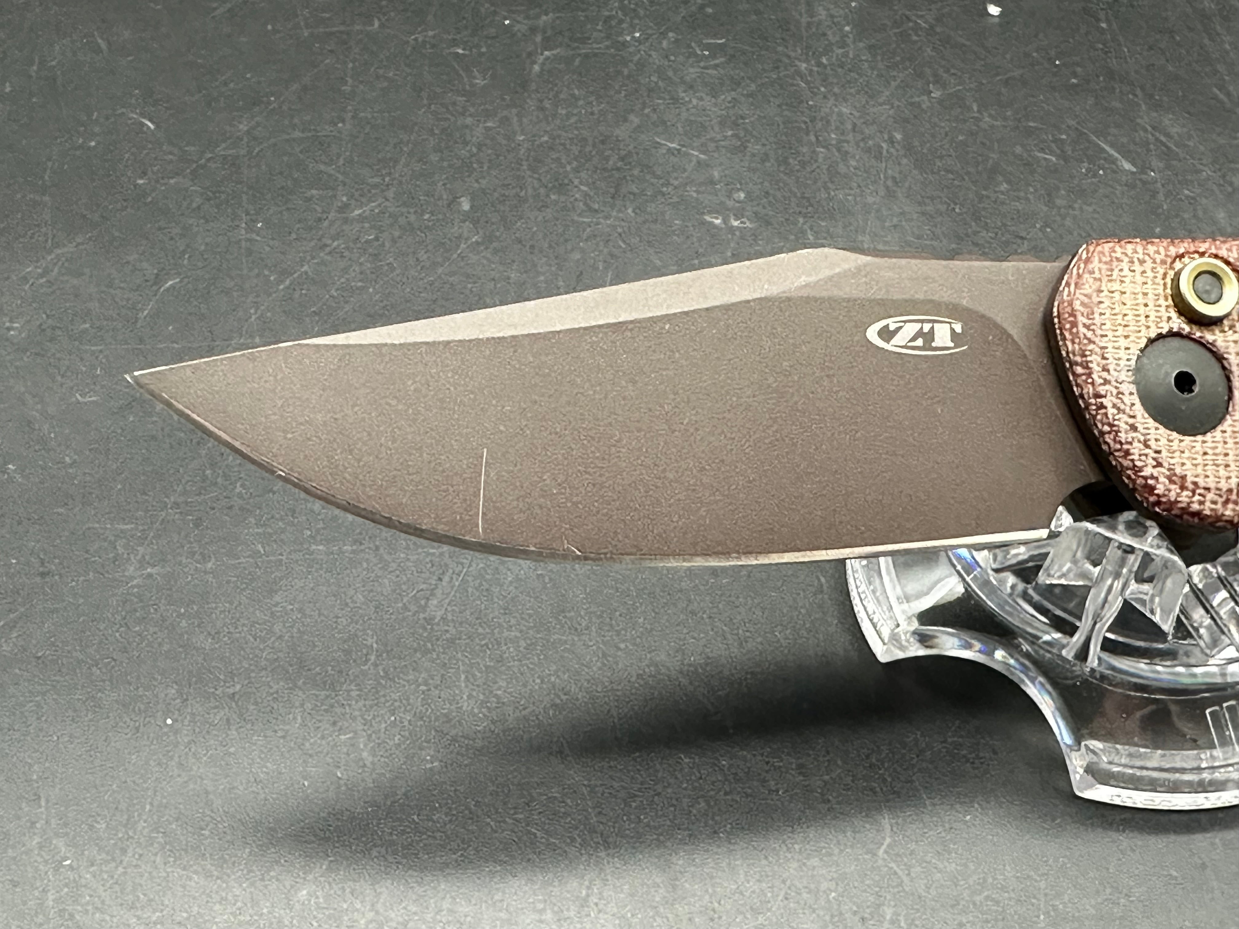 Zero Tolerance 0512 CPM CruWEAR Micarta and aluminum scales