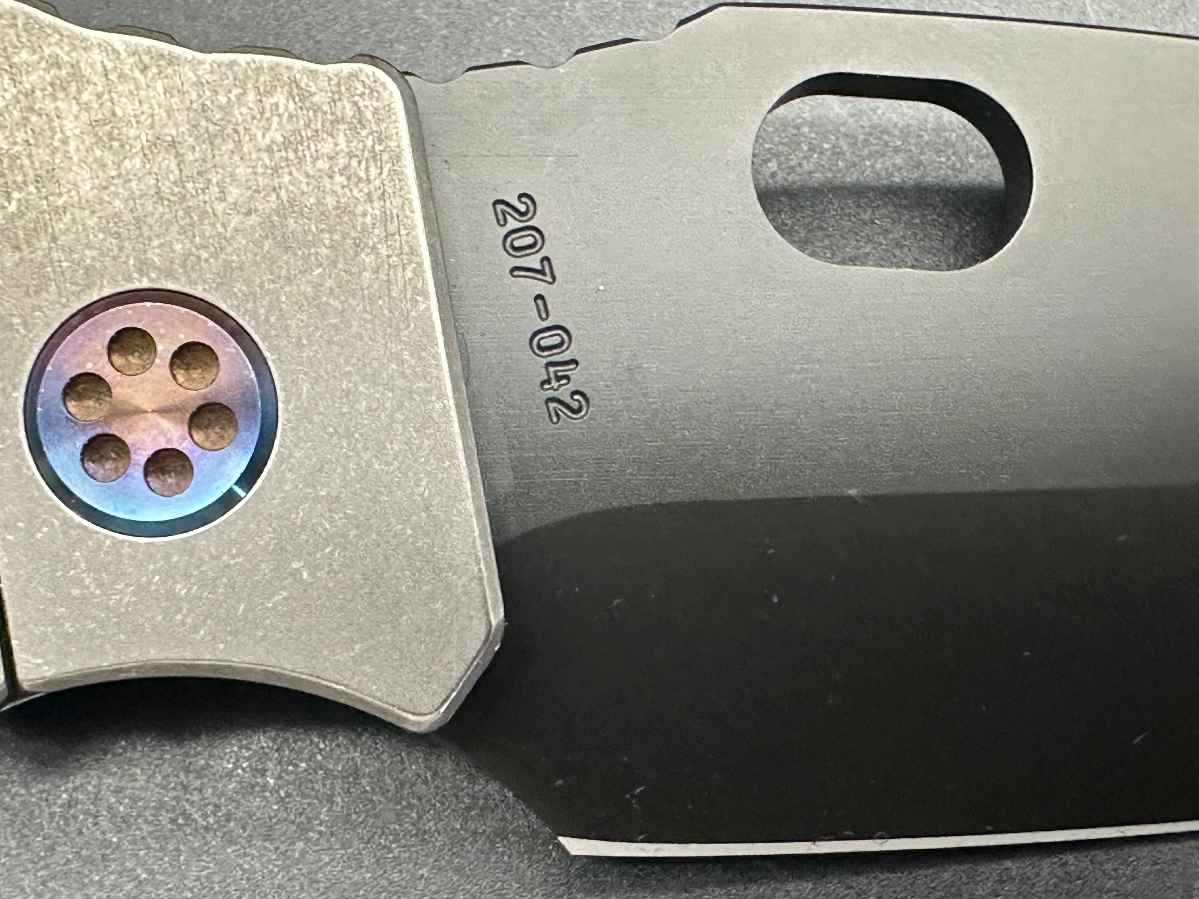 MEDFORD KNIVES TFF-1 S35VN PVD BLADE WITH TUMBLED HANDLE/ FLAMED CLIP & PIVOT