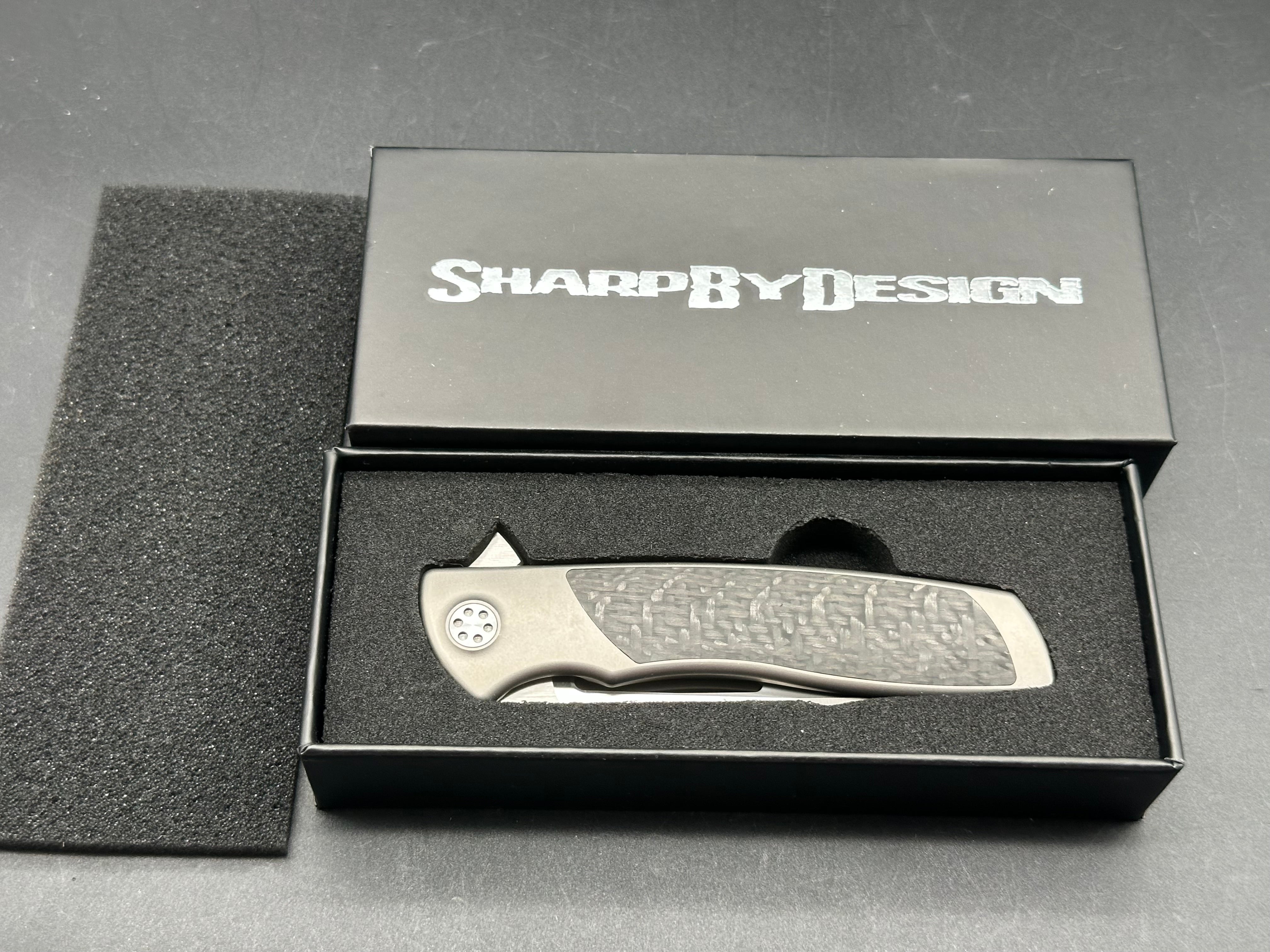 Sharp By Design Mini Evo Drop Point - Carbon Fiber