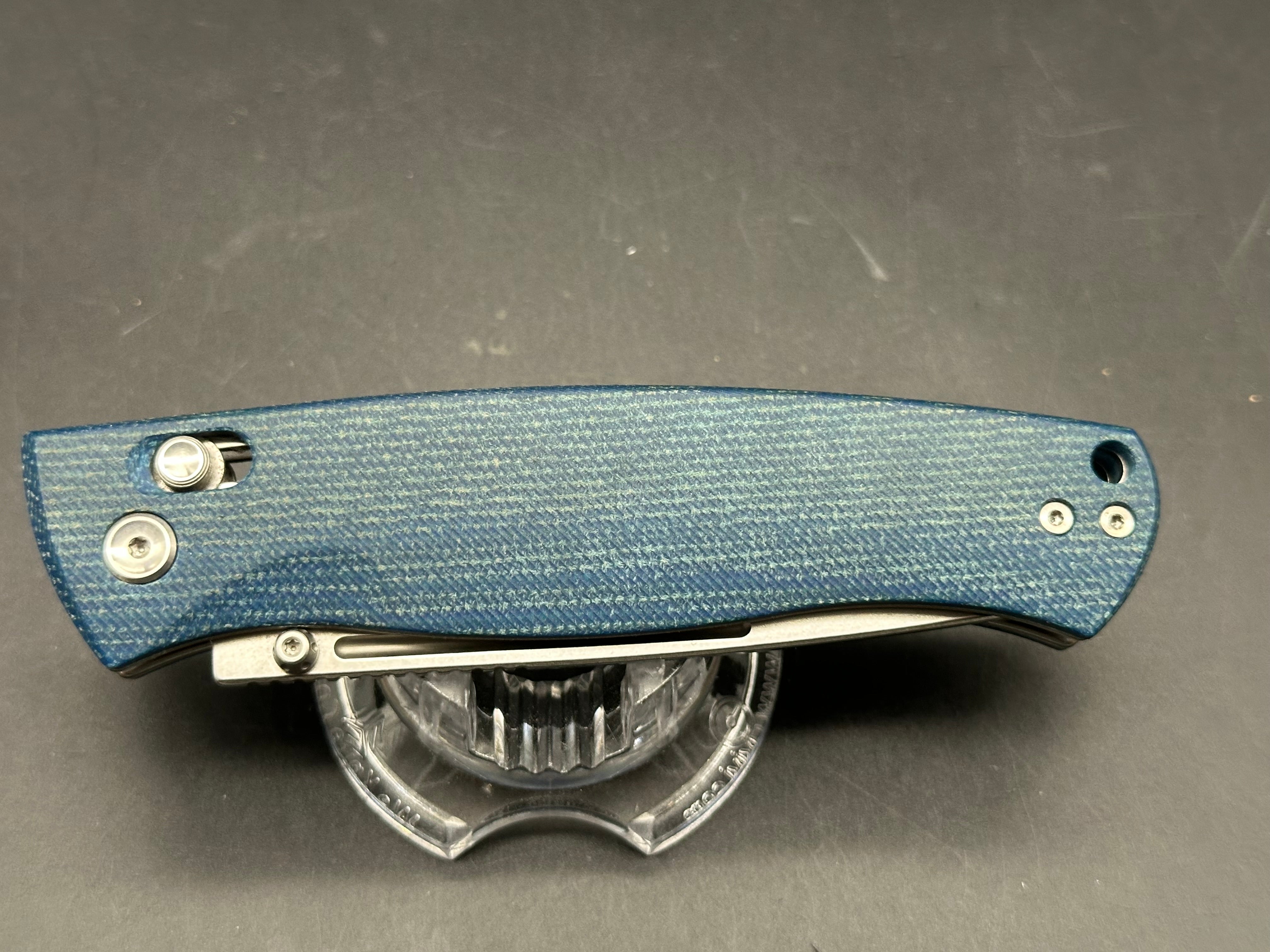 Real steel - pathfinder folder 14c28n denim micarta
