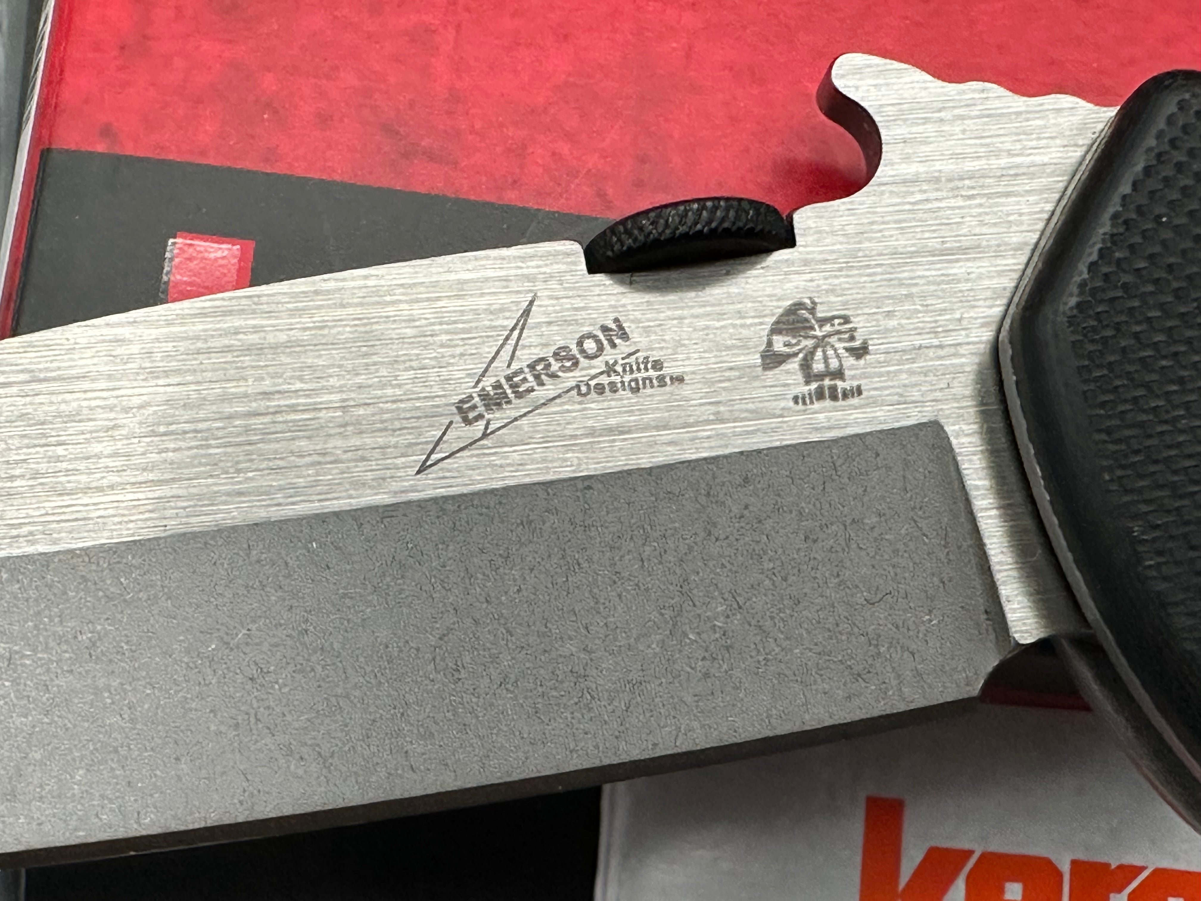 Kershaw Emerson CQC-4KXL Frame Lock Knife (3.9" Stonewash)