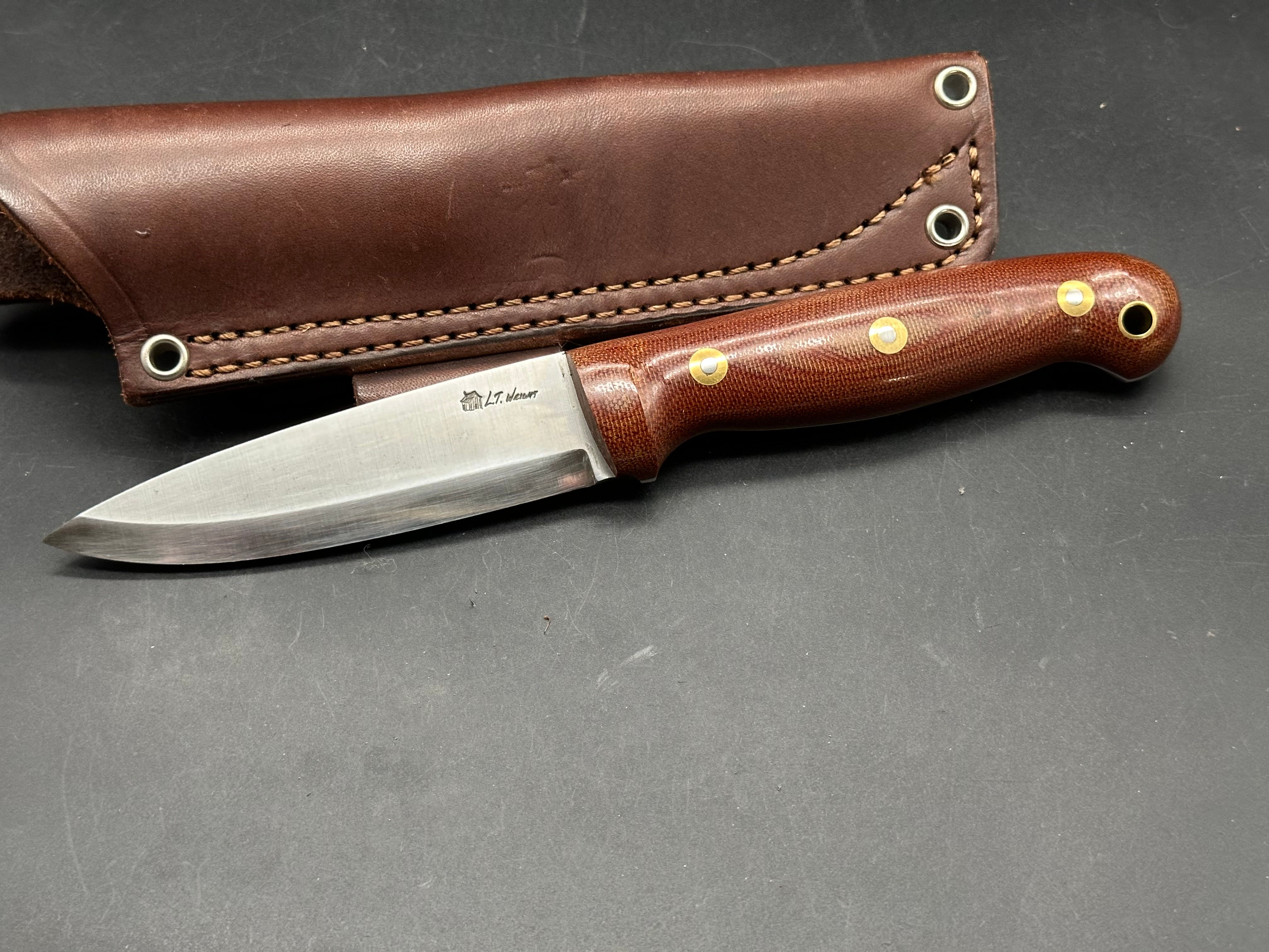 L. T. Wright GNS Scandi grind Fixed blade knife