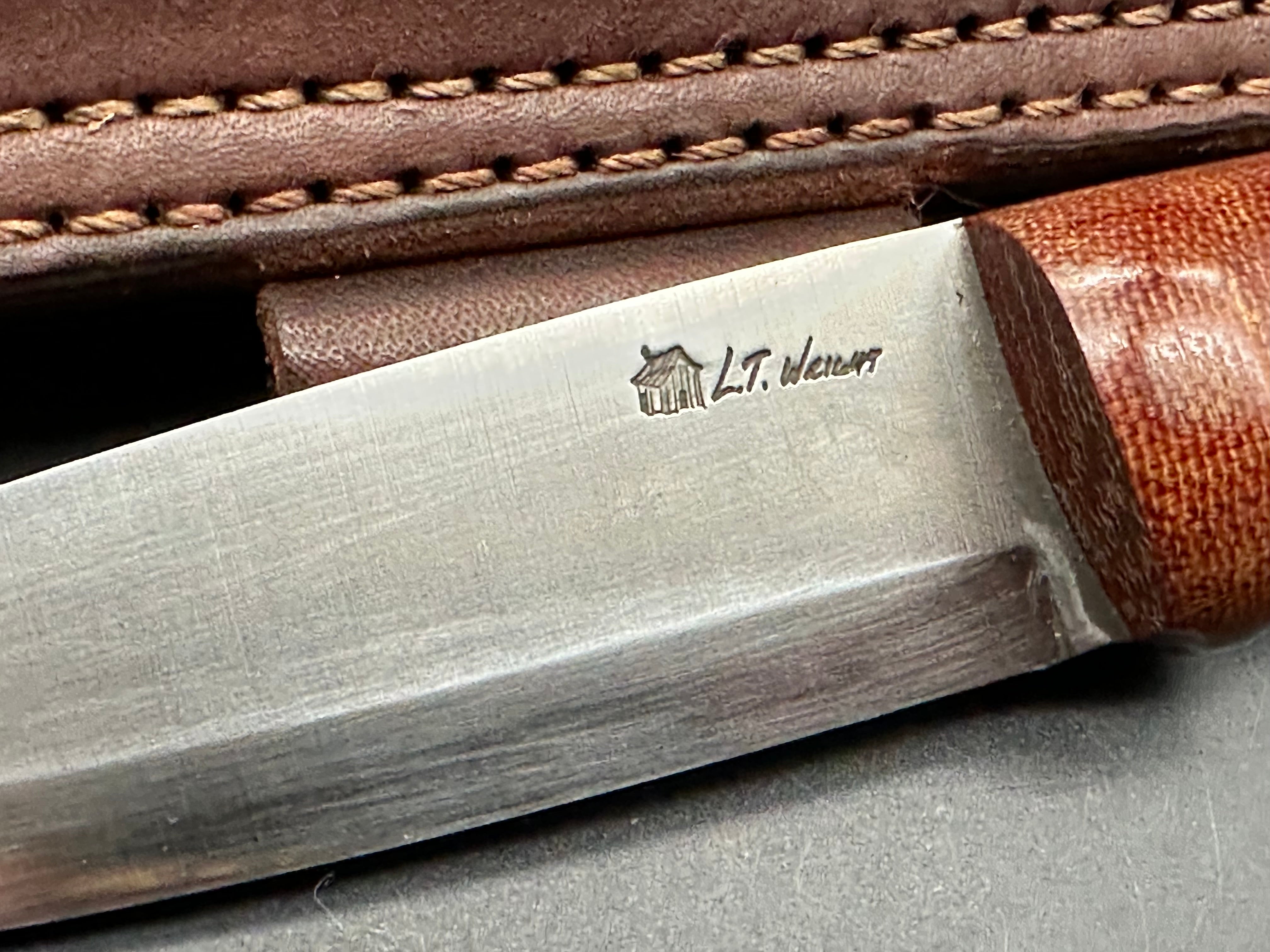 L. T. Wright GNS Scandi grind Fixed blade knife