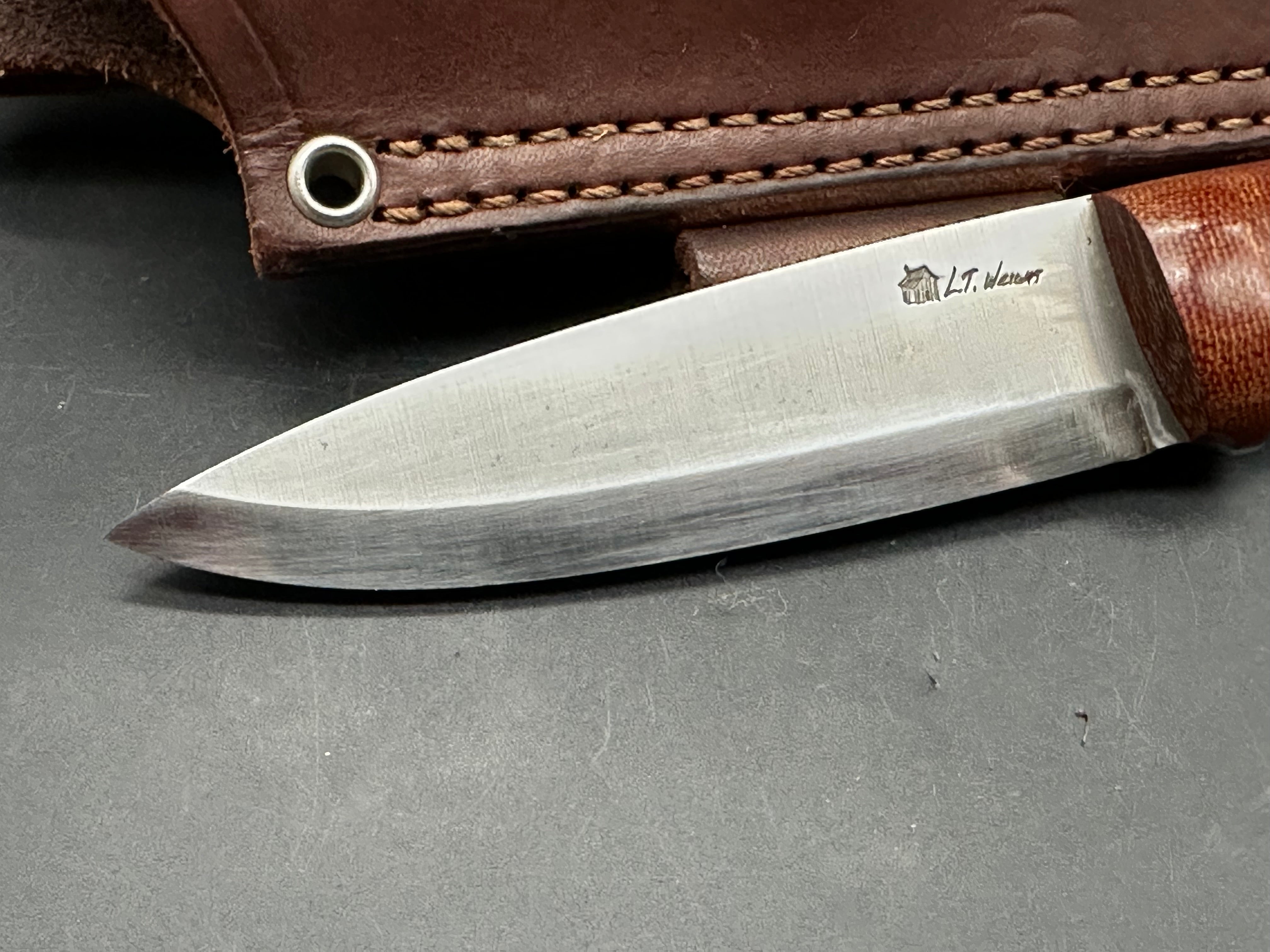 L. T. Wright GNS Scandi grind Fixed blade knife