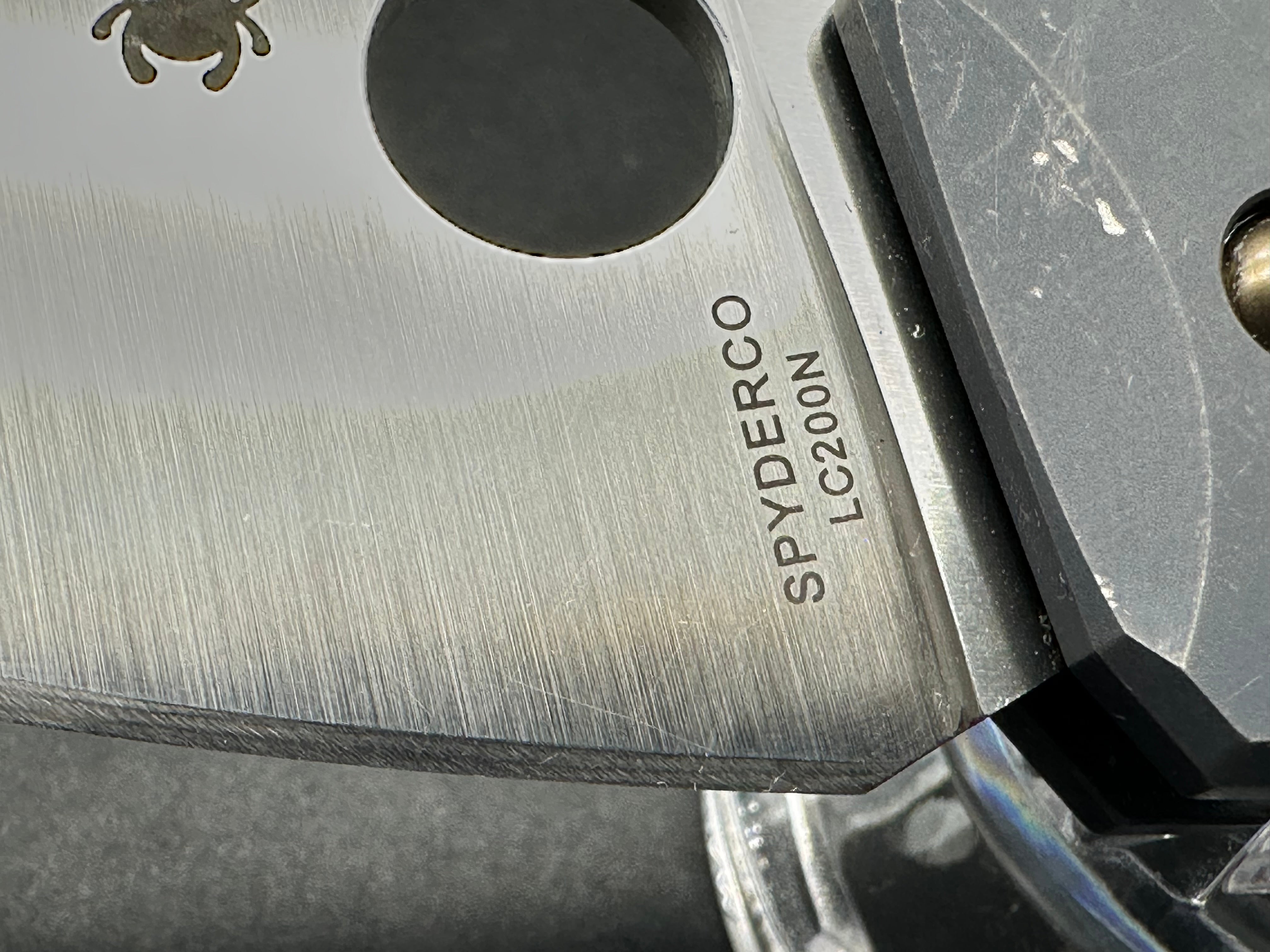 Spyderco Spydiechef LC200N KnifeJoy exclusive with aftermarket bronze titanium hardware