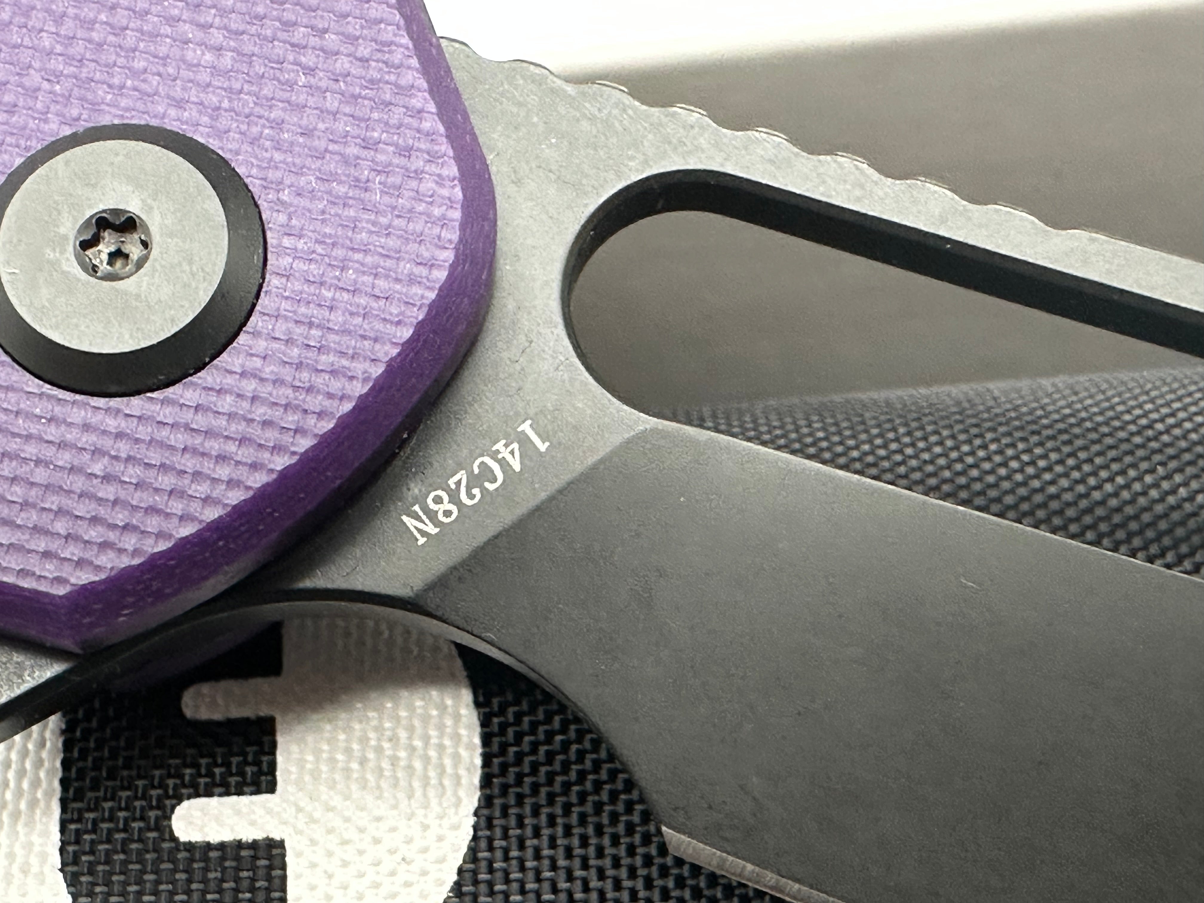Eutektik Trinity Purple G10 Blackwashed - New in box from Eutektik knives plus LTK Koozie/Patch & Sticker w/each knife