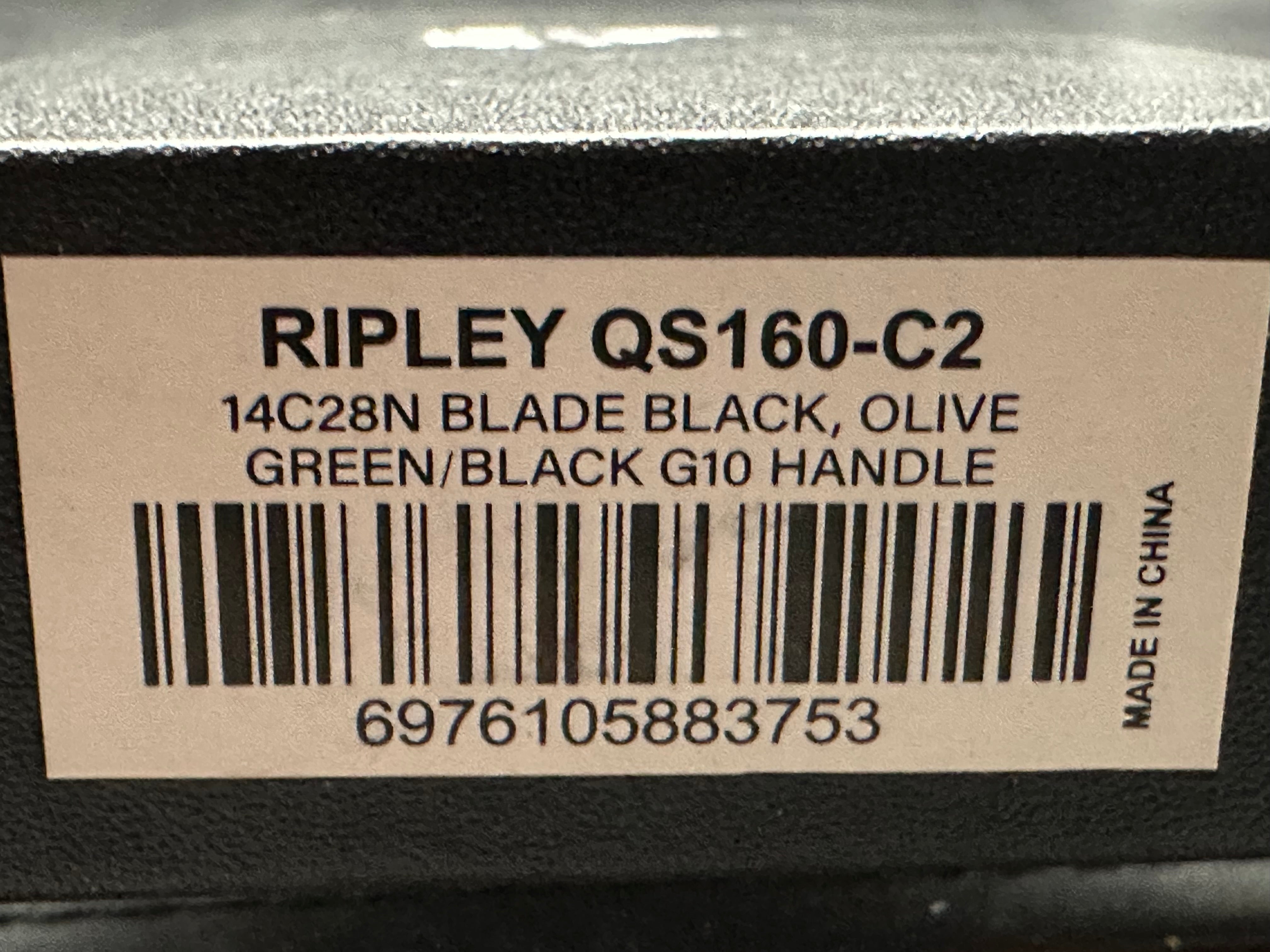QSP Ripley Glyde Lock Knife Green G-10 (3.5" Black)