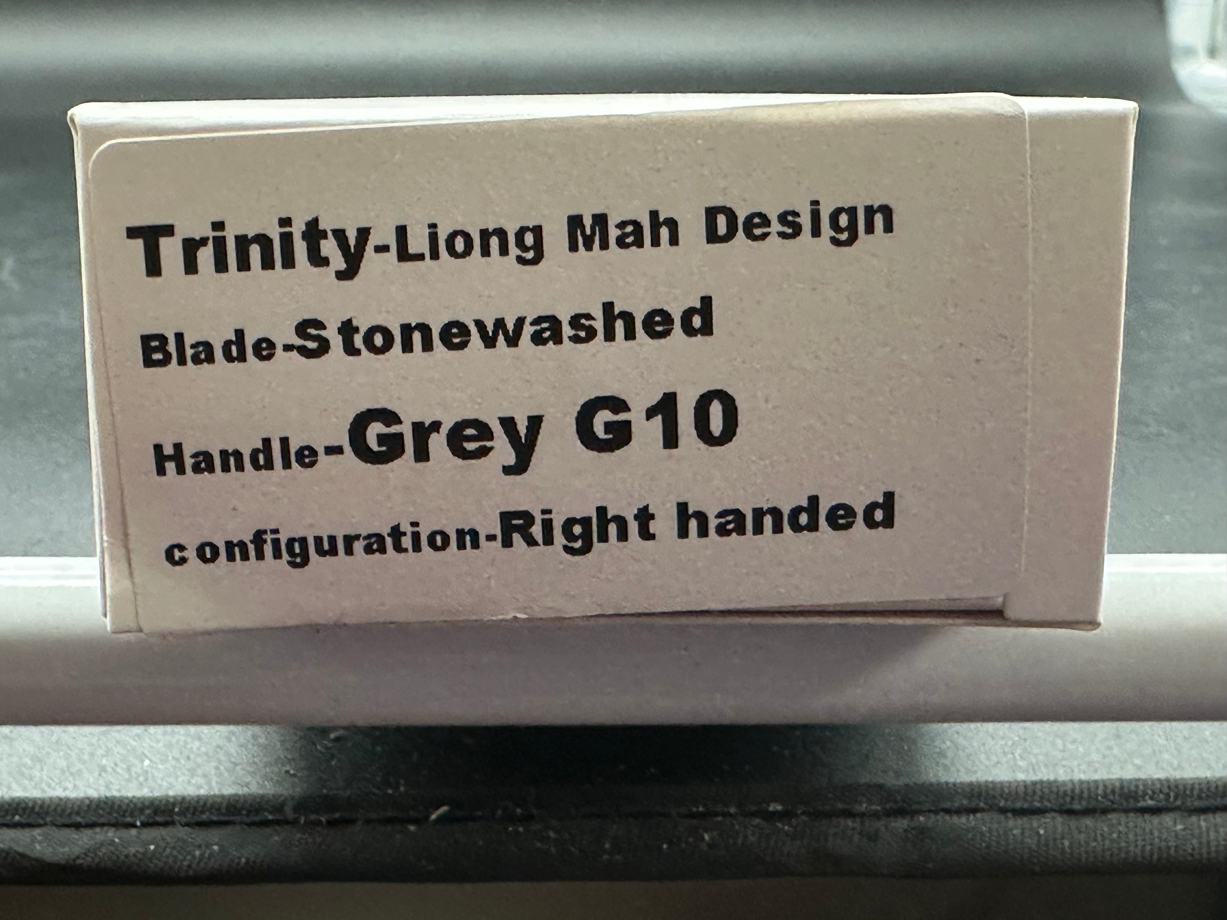 Eutektik Trinity Denim G10 Stonewashed - New in box from Eutektik knives plus LTK Koozie/Patch & Sticker w/each knife
