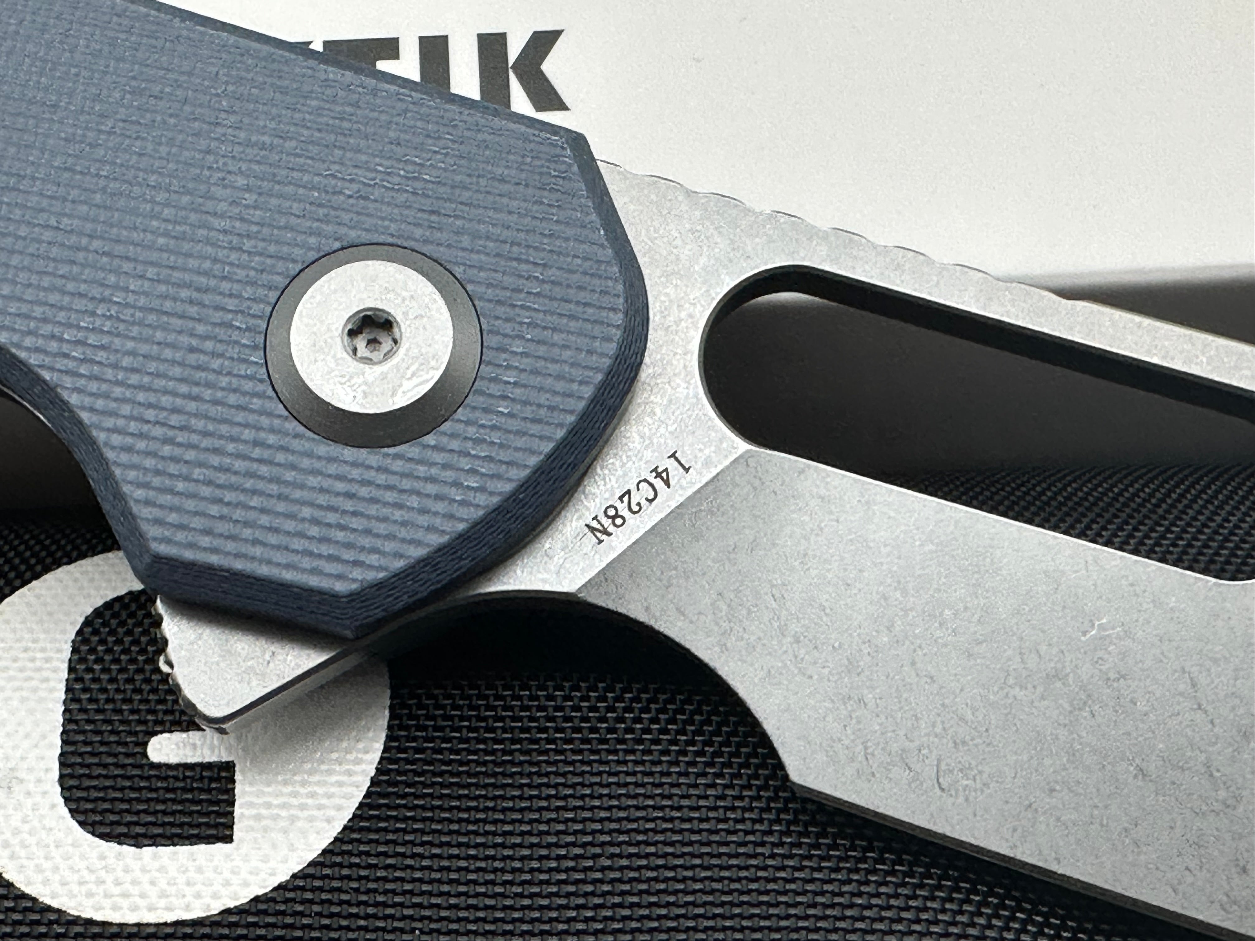 Eutektik Trinity Denim G10 Stonewashed - New in box from Eutektik knives plus LTK Koozie/Patch & Sticker w/each knife