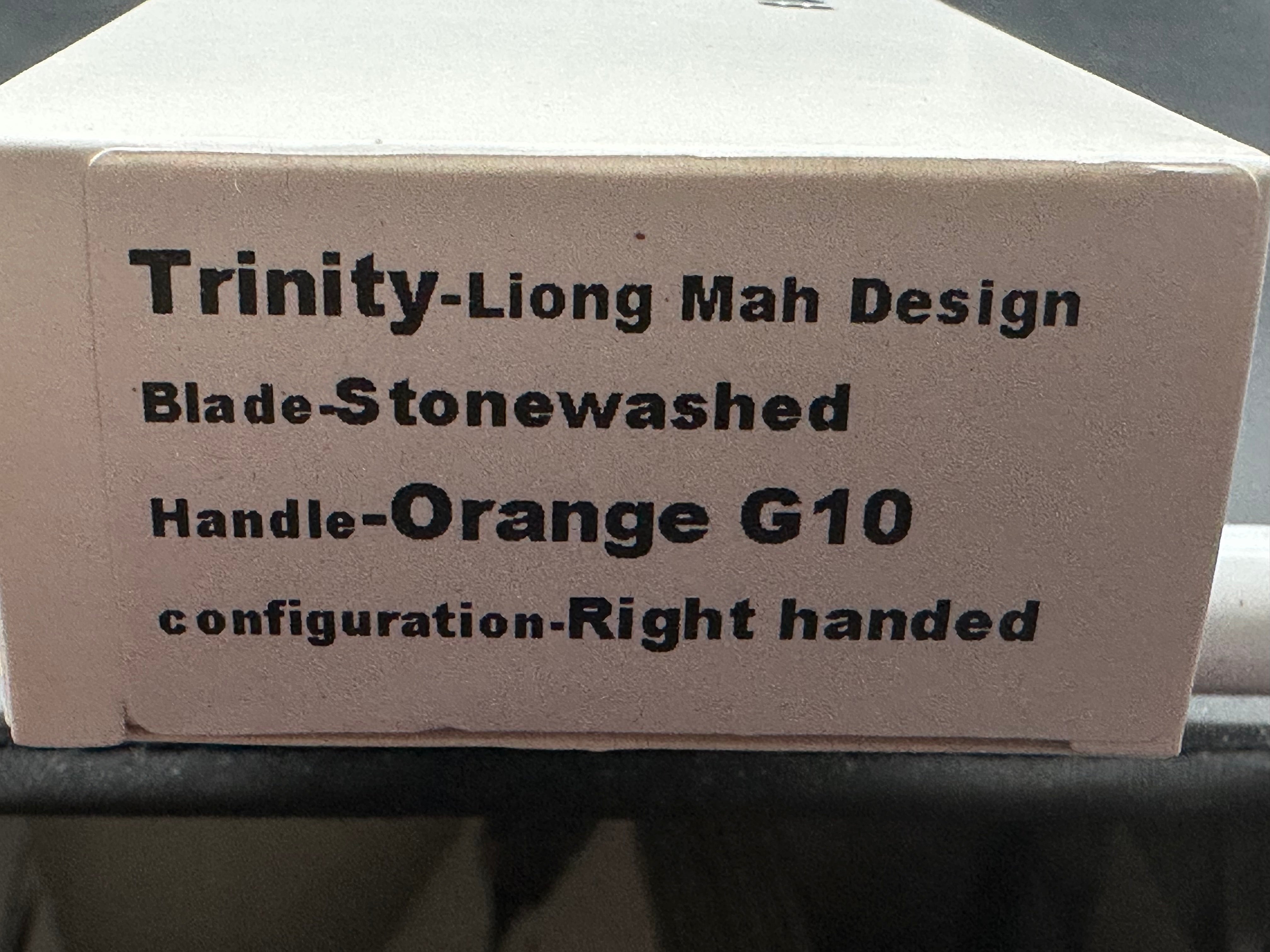 Eutektik Trinity Orange G10 Stonewashed - New in box from Eutektik knives plus LTK Koozie/Patch & Sticker w/each knife